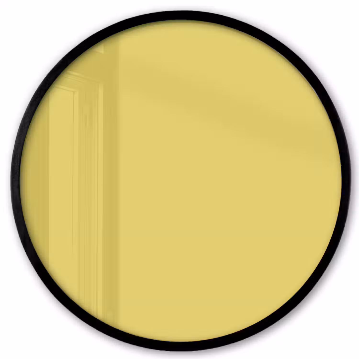 Golden - Ochre - Geel Fotolijst rond zonder passe partout klein 856 -3d