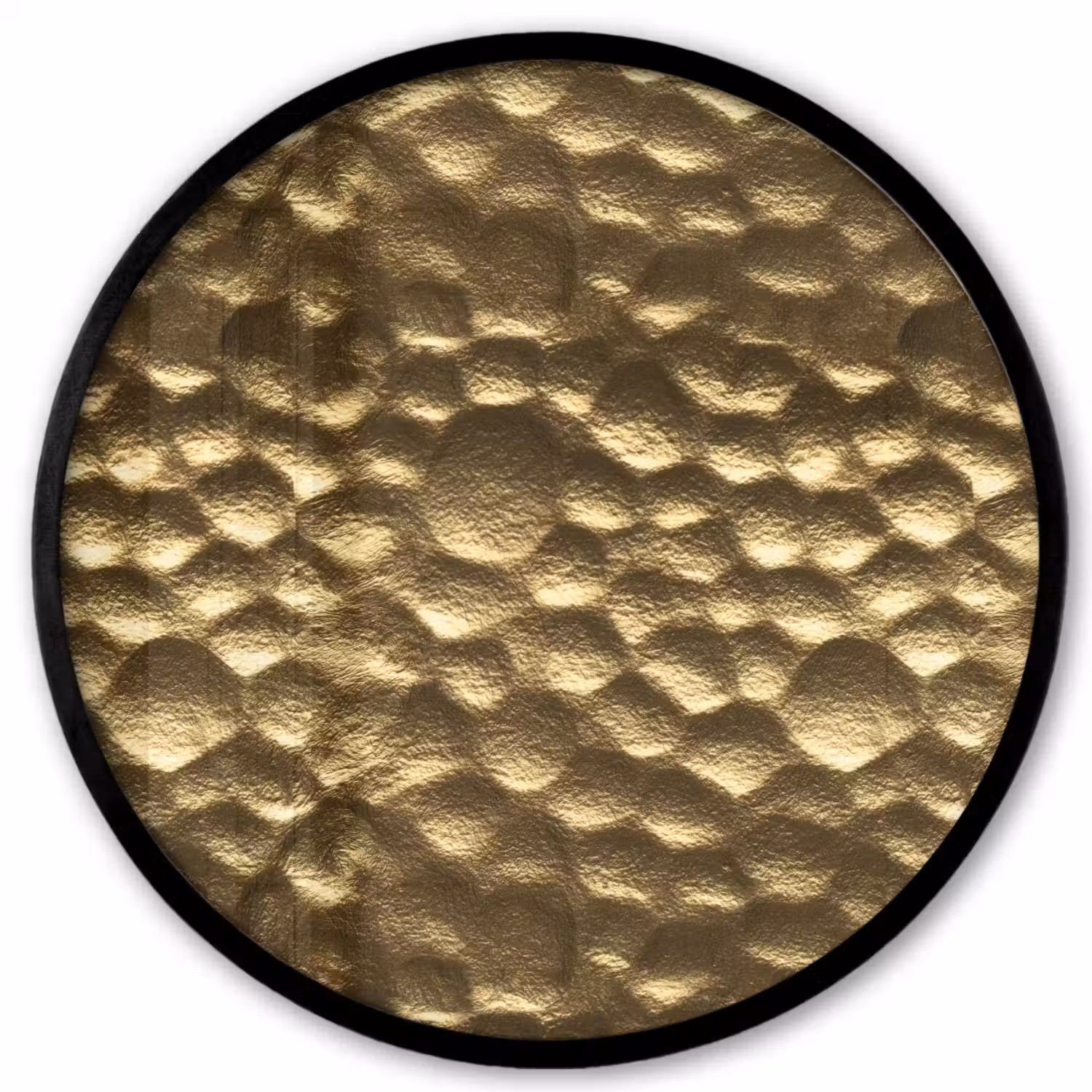 Gehamerd - Reliëf - Textuur - Bronsgoud Fotolijst rond zonder passe partout klein 856 -3d