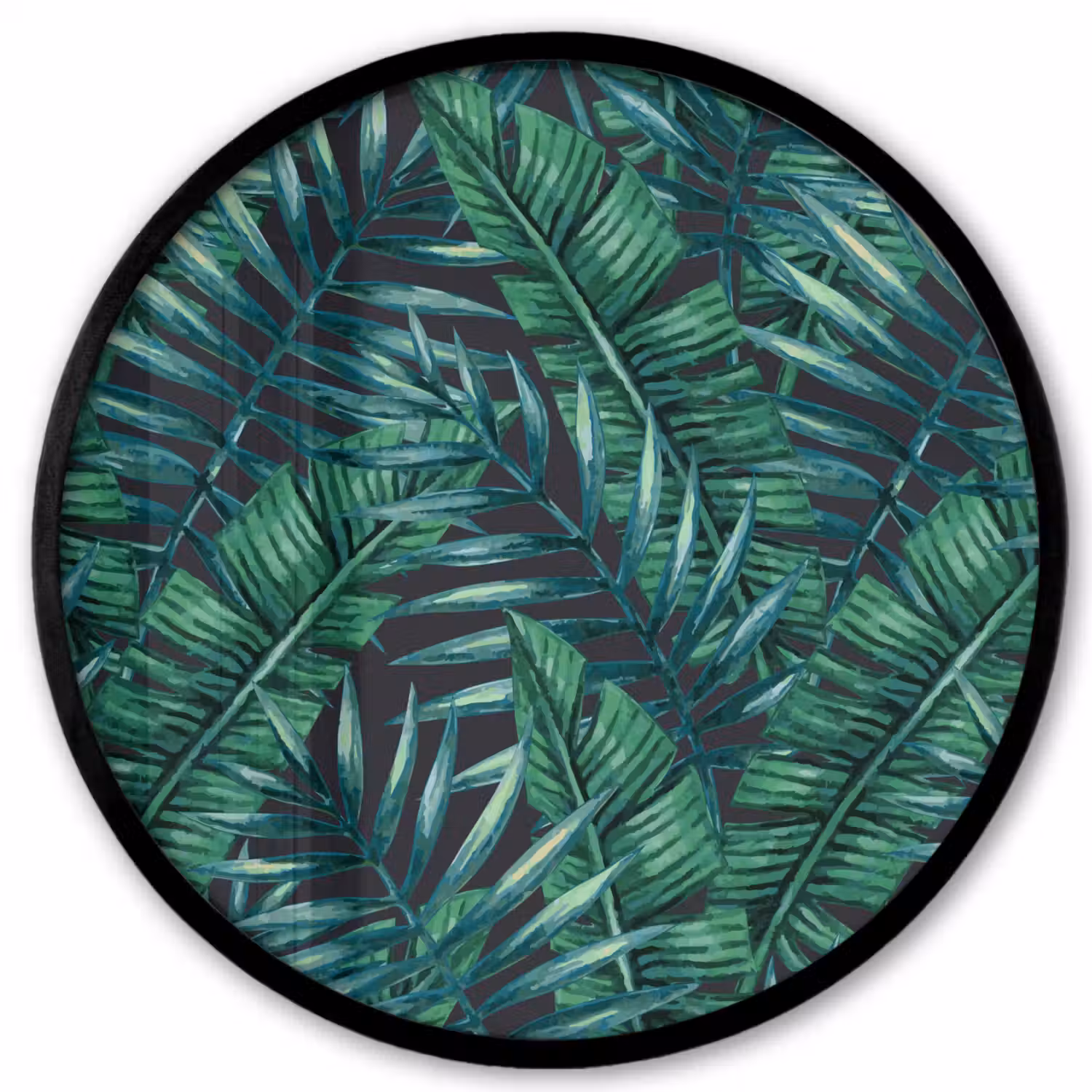 Bladeren - Jungle - Tropical Fotolijst rond zonder passe partout klein -3d