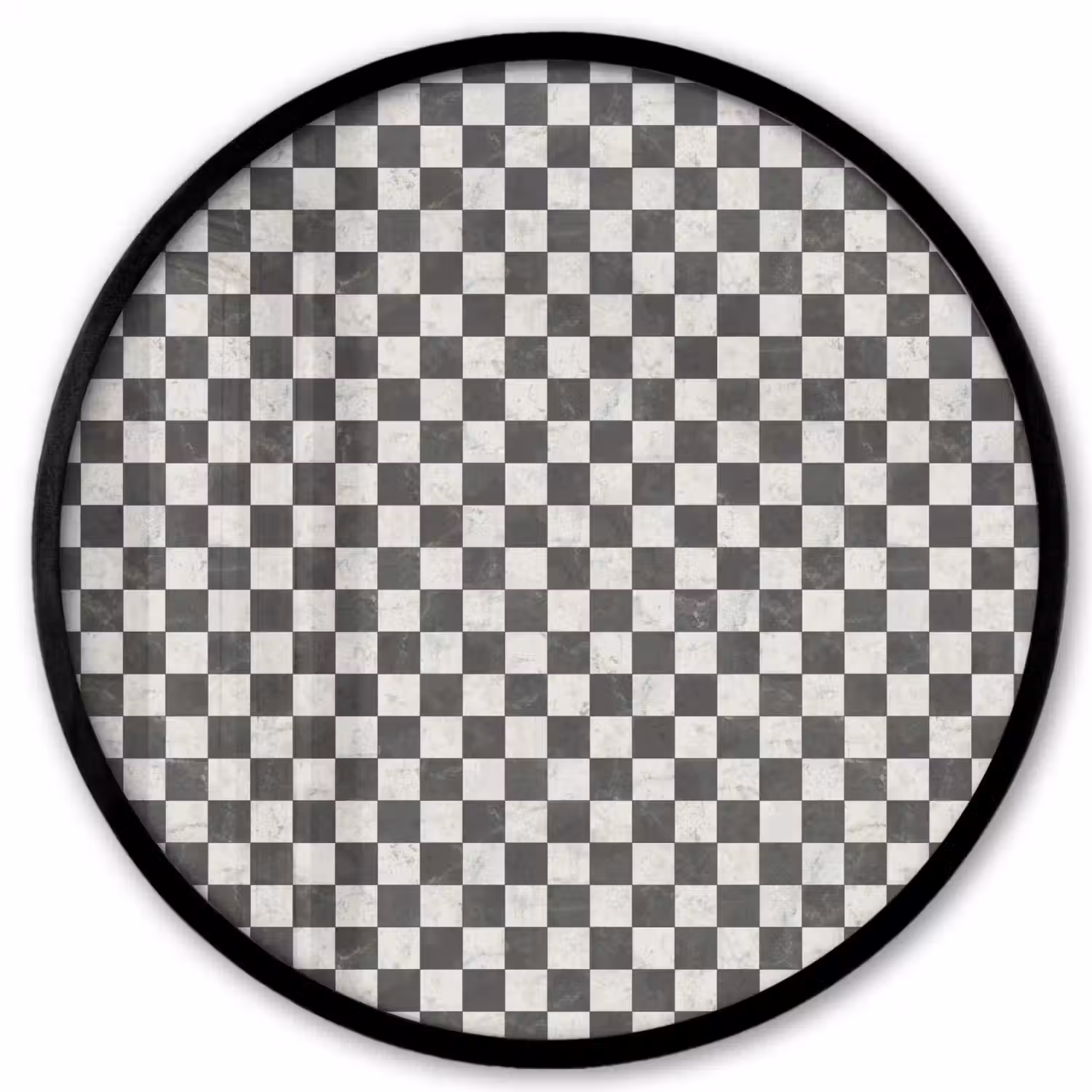 Marmer - Patroon - Grijs Fotolijst rond zonder passe partout klein 856 -3d