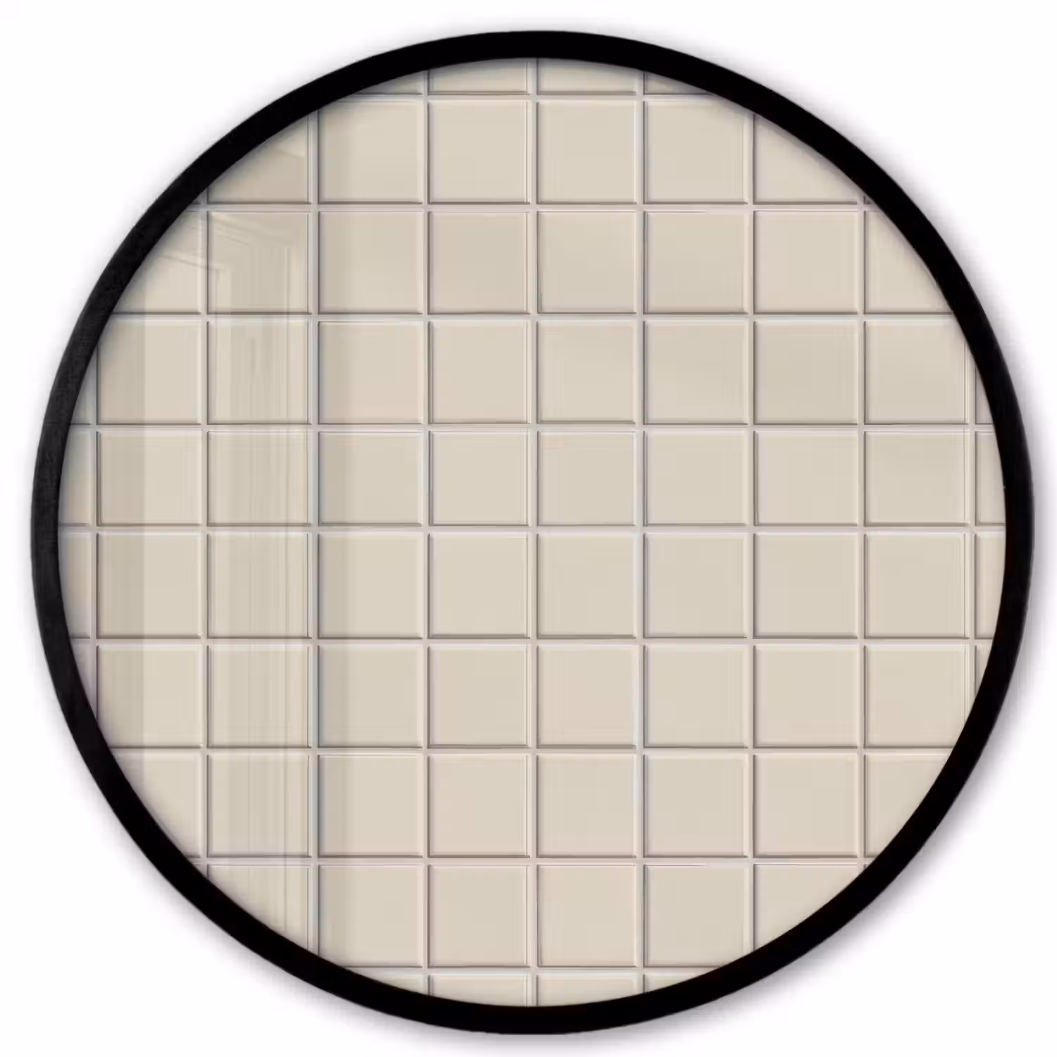 Patroon - Tegels - Taupe Fotolijst rond zonder passe partout klein 856 -3d