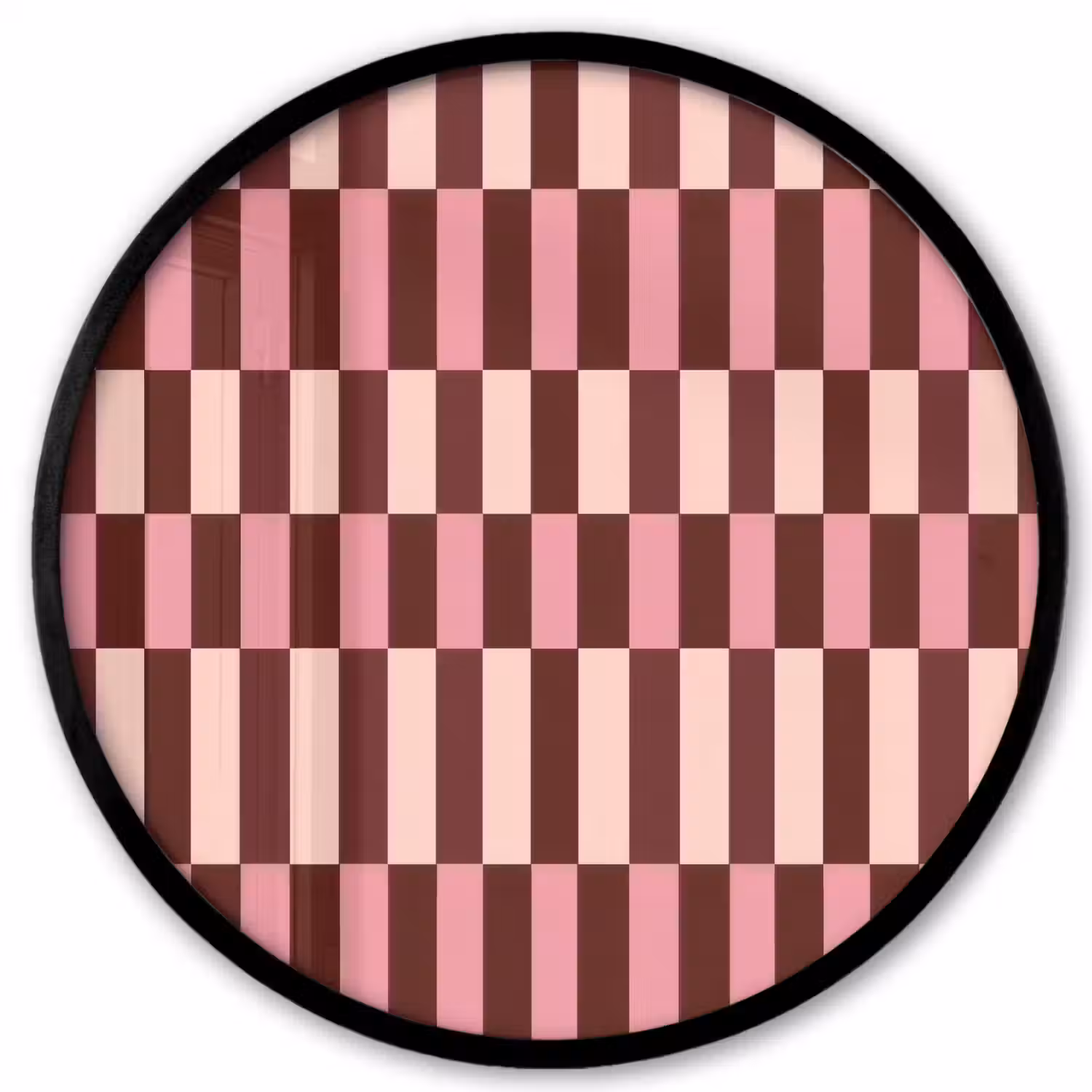 Roze - Rood - Blokjes Fotolijst rond zonder passe partout klein 856 -3d