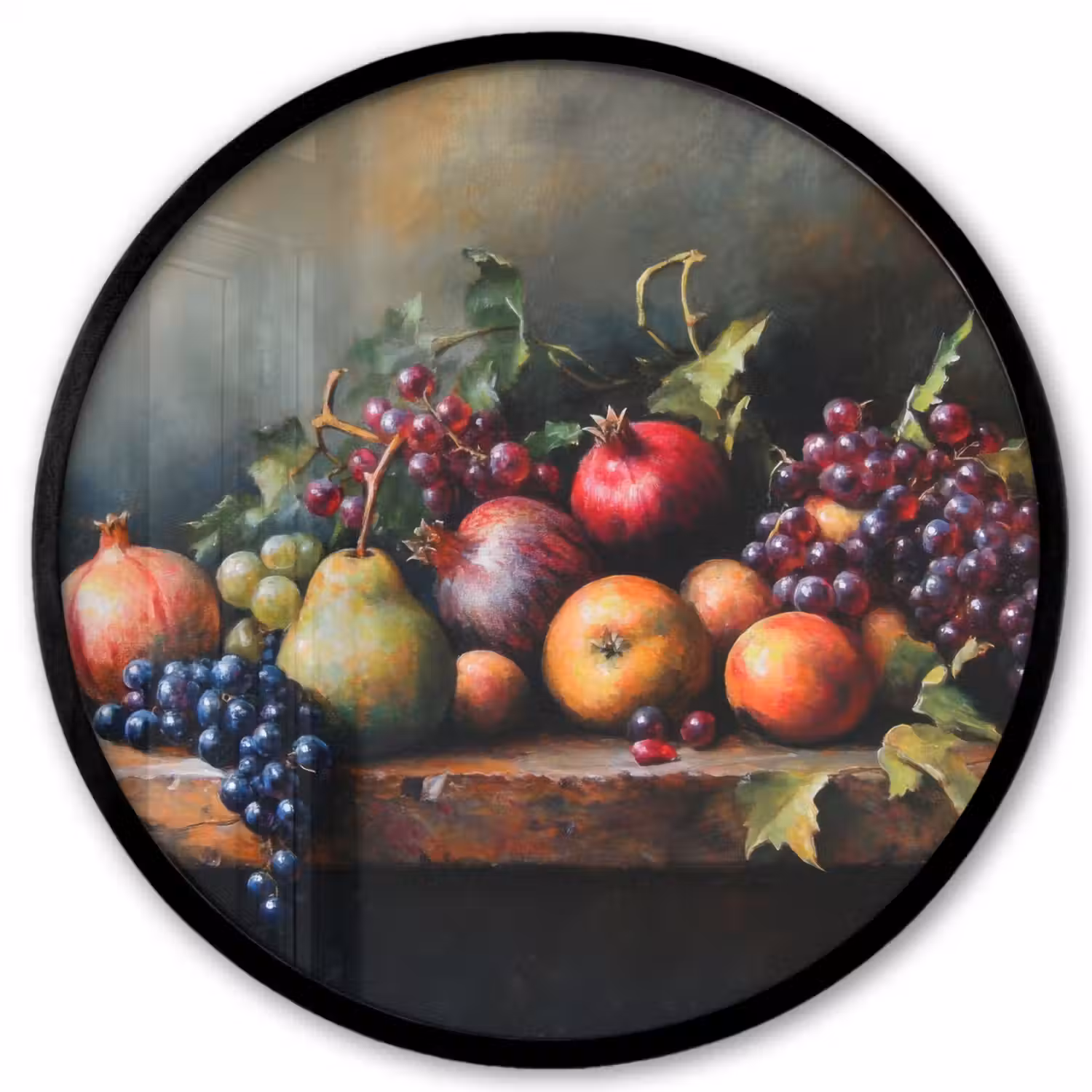 Rustiek - Stilleven - Fruit Fotolijst rond zonder passe partout klein -3d