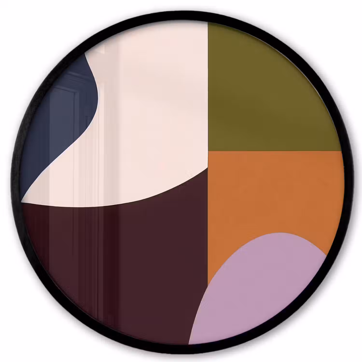 Vormen - Abstract - Kleuren - Vierkant Fotolijst rond zonder passe partout klein -3d