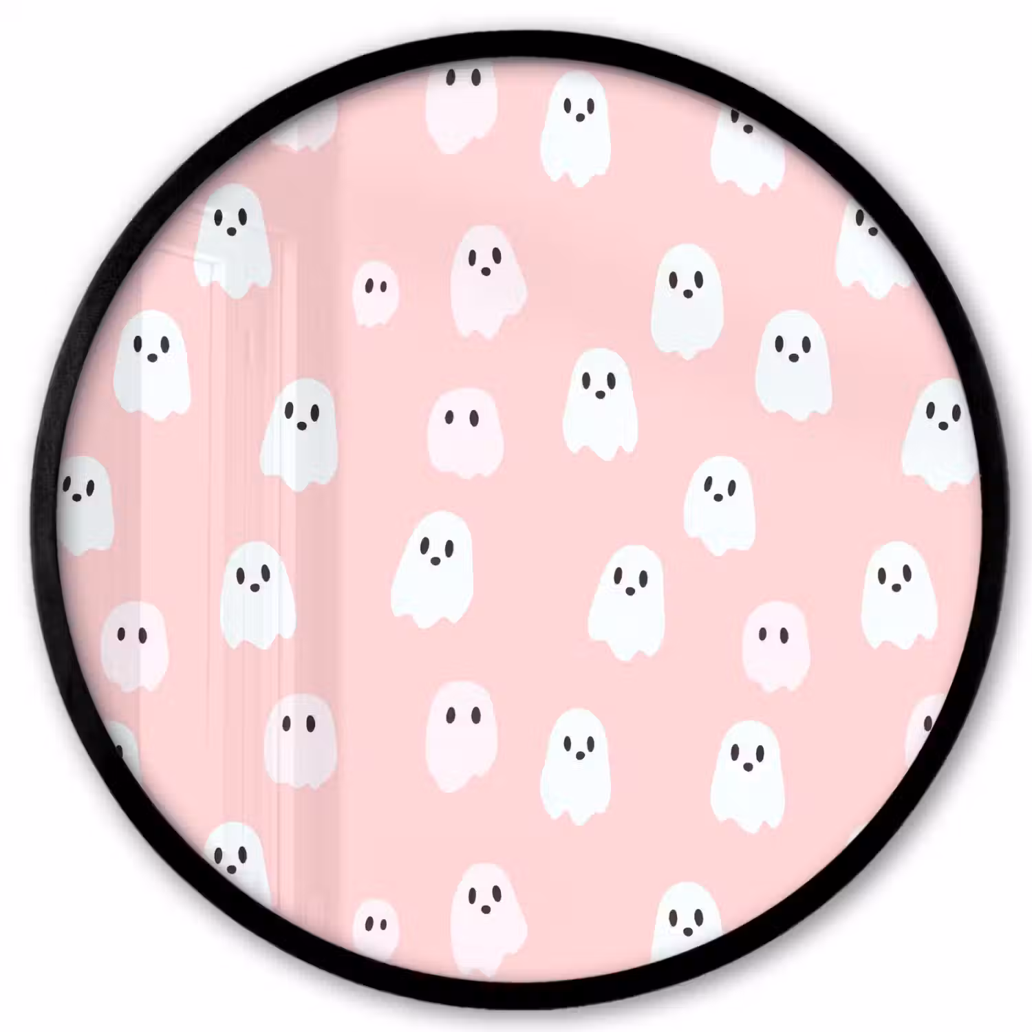 Spookjes - Patroon - Roze Fotolijst rond zonder passe partout klein 856 -3d