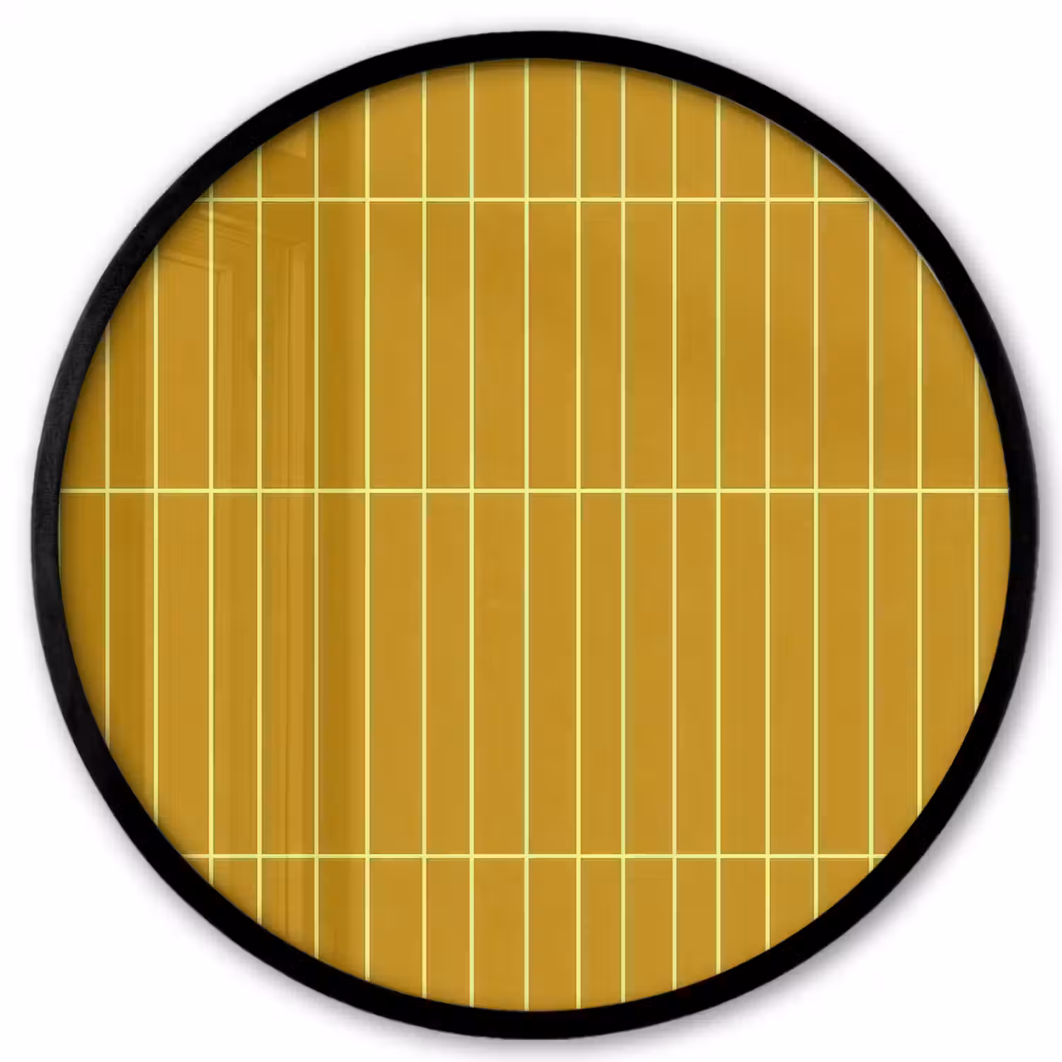 Tegels - Verticaal - Mosterdgeel Fotolijst rond zonder passe partout klein 856 -3d