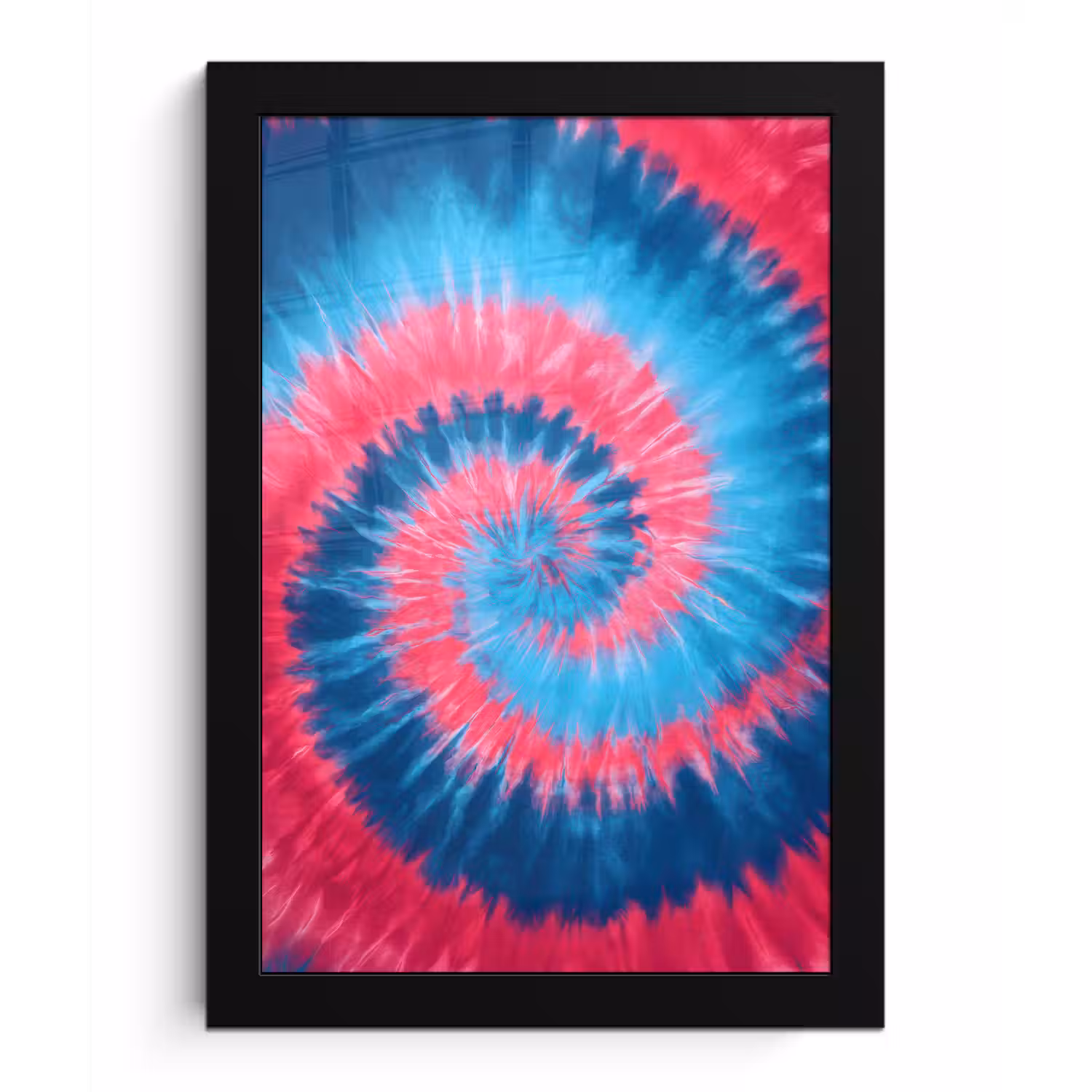 Spiraal - Roze - Draaiend fotolijst zwart zonder passe partout klein -3d