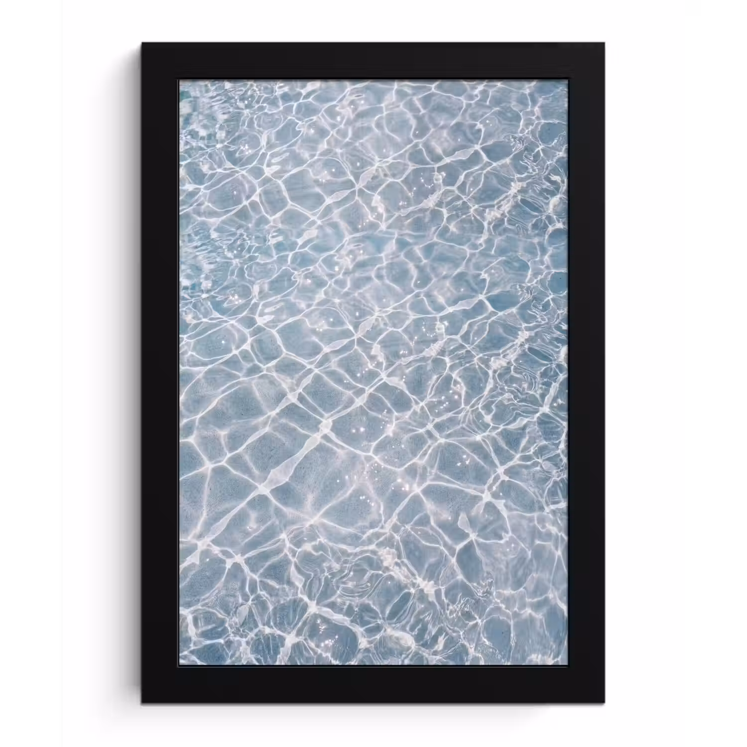 Water - Reflectie - Zonlicht fotolijst zwart zonder passe partout klein -3d