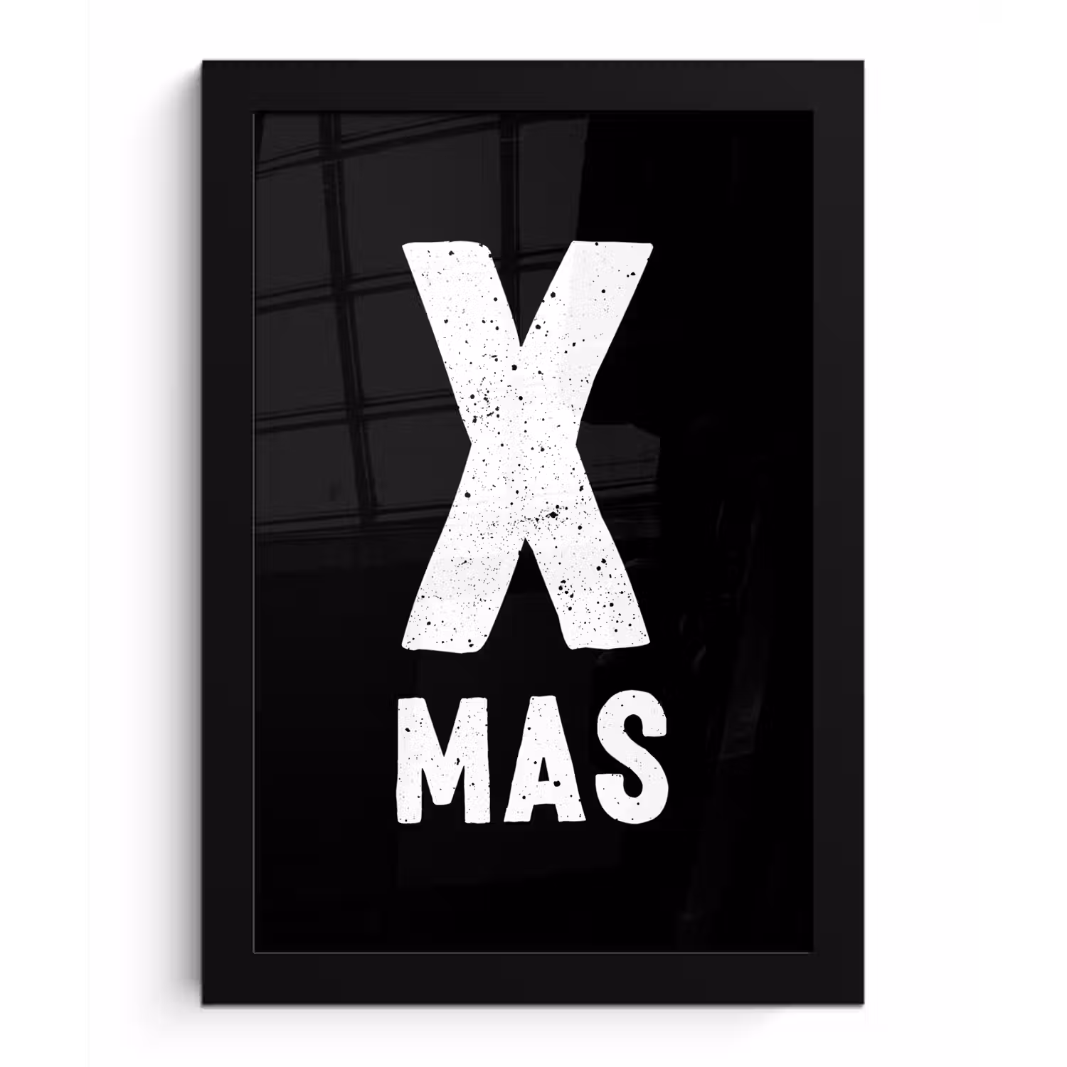 Xmas - Kerst - Zwart - Vintage - Quotes fotolijst zwart zonder passe partout klein -3d