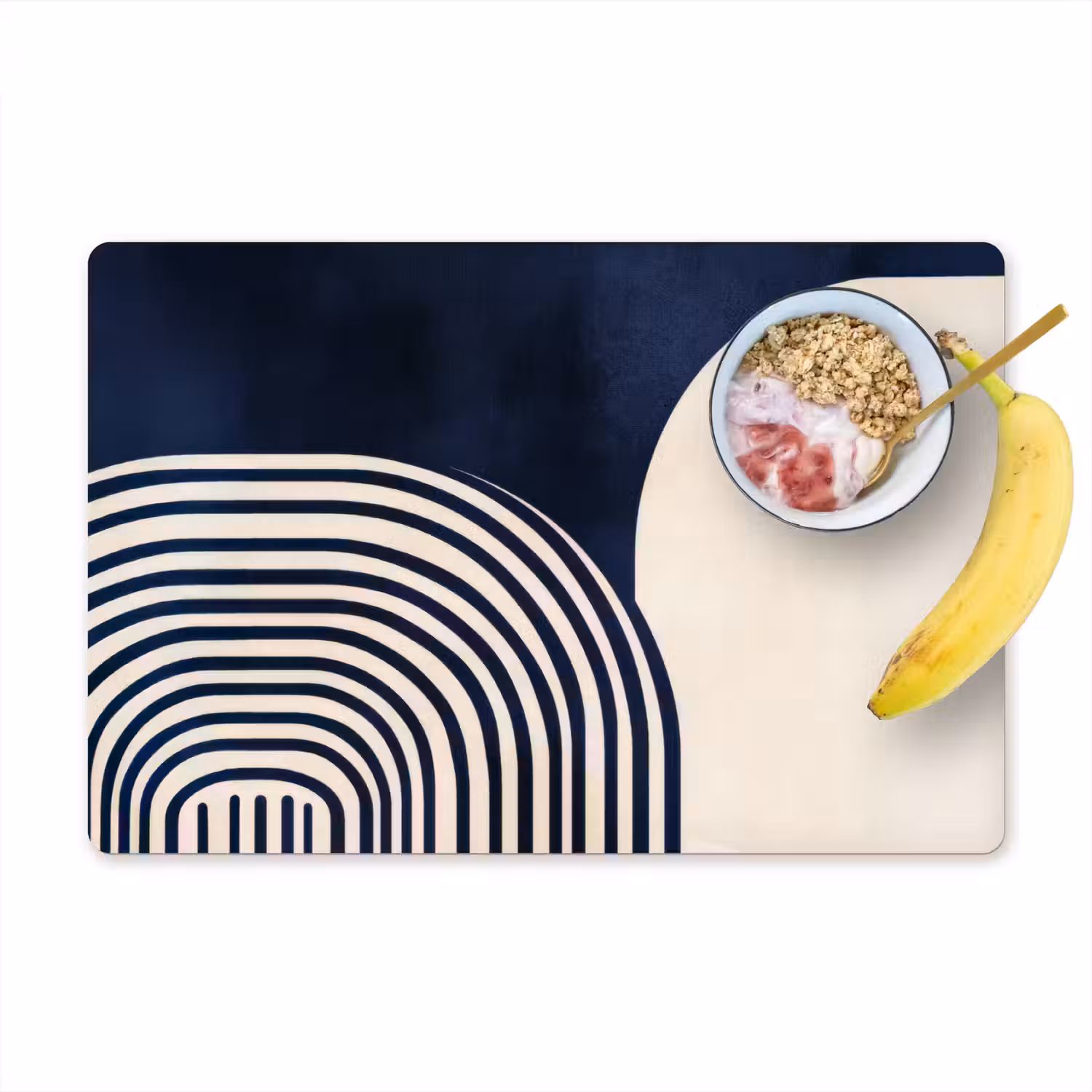 Donkerblauw - Abstract - Lijnen Placemat vinyl groot -zzzproduct_Kitchenyeah-website