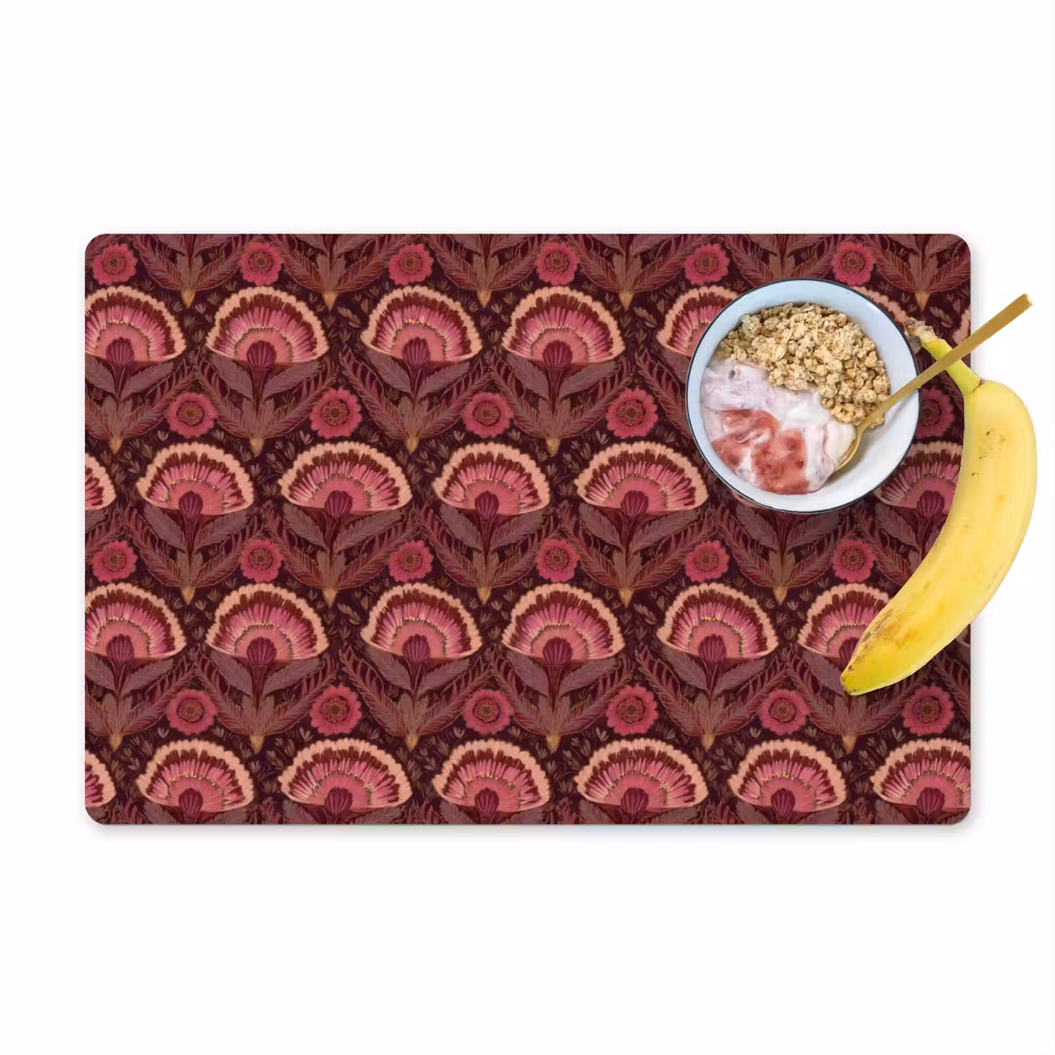 Antiek - Bloemen - Kleurrijk Placemat vinyl groot 368 -zzzproduct_Kitchenyeah-website