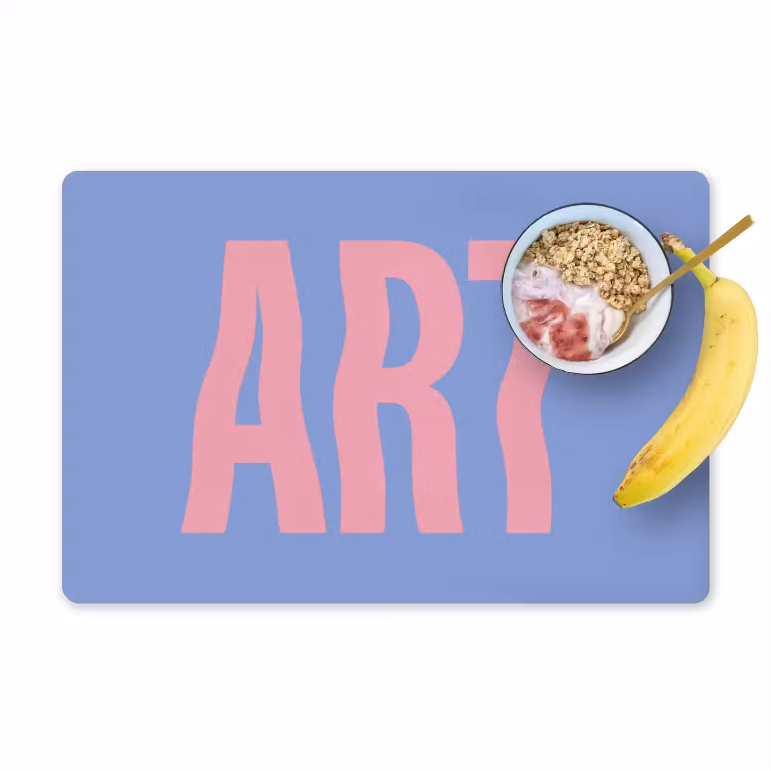 Art - Roze - Blauw Placemat vinyl groot -zzzproduct_Kitchenyeah-website