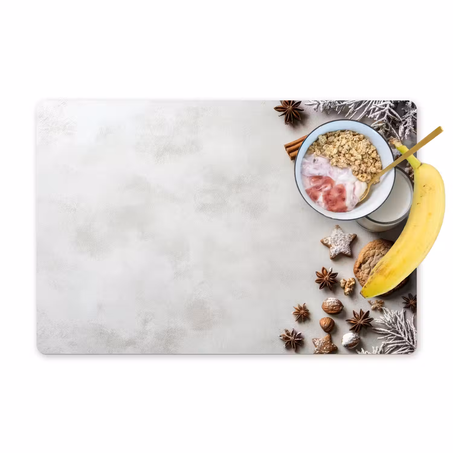 Bakken - Kaneel - Licht - Winter Placemat vinyl groot -zzzproduct_Kitchenyeah-website