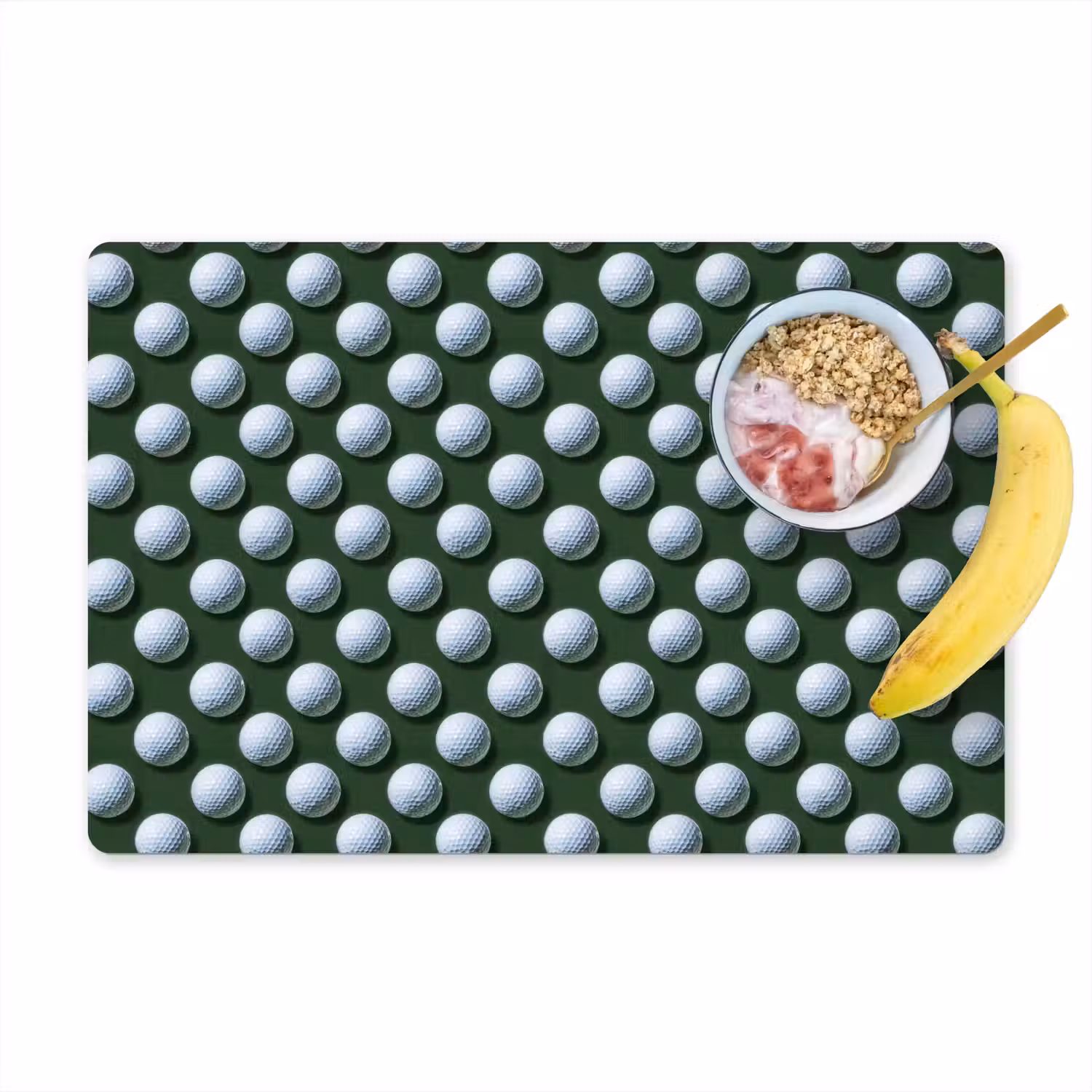 Ballen - Golf - Groen Placemat vinyl groot 368 -zzzproduct_Kitchenyeah-website