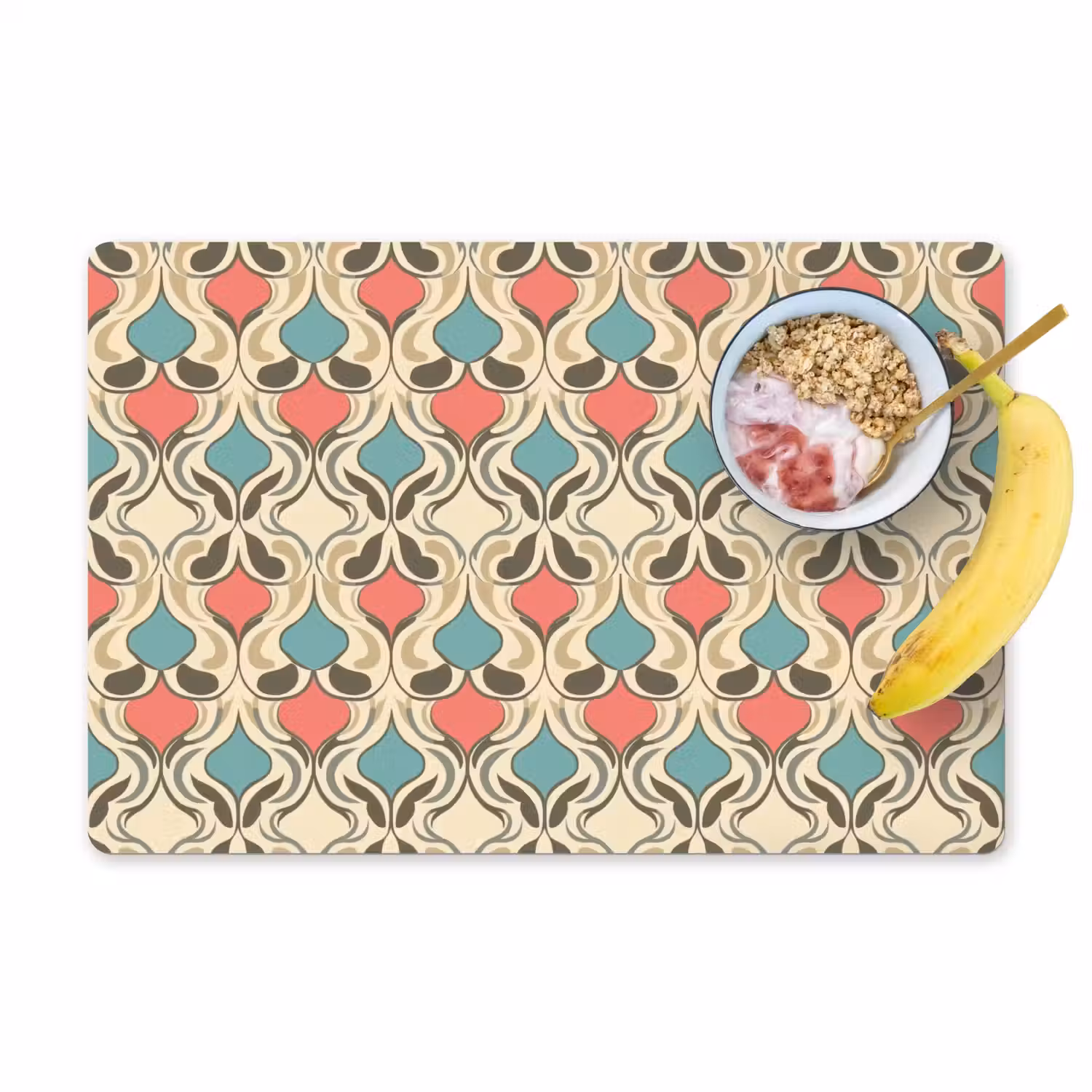 Barok - Retro - Kleurrijk Placemat vinyl groot 368 -zzzproduct_Kitchenyeah-website