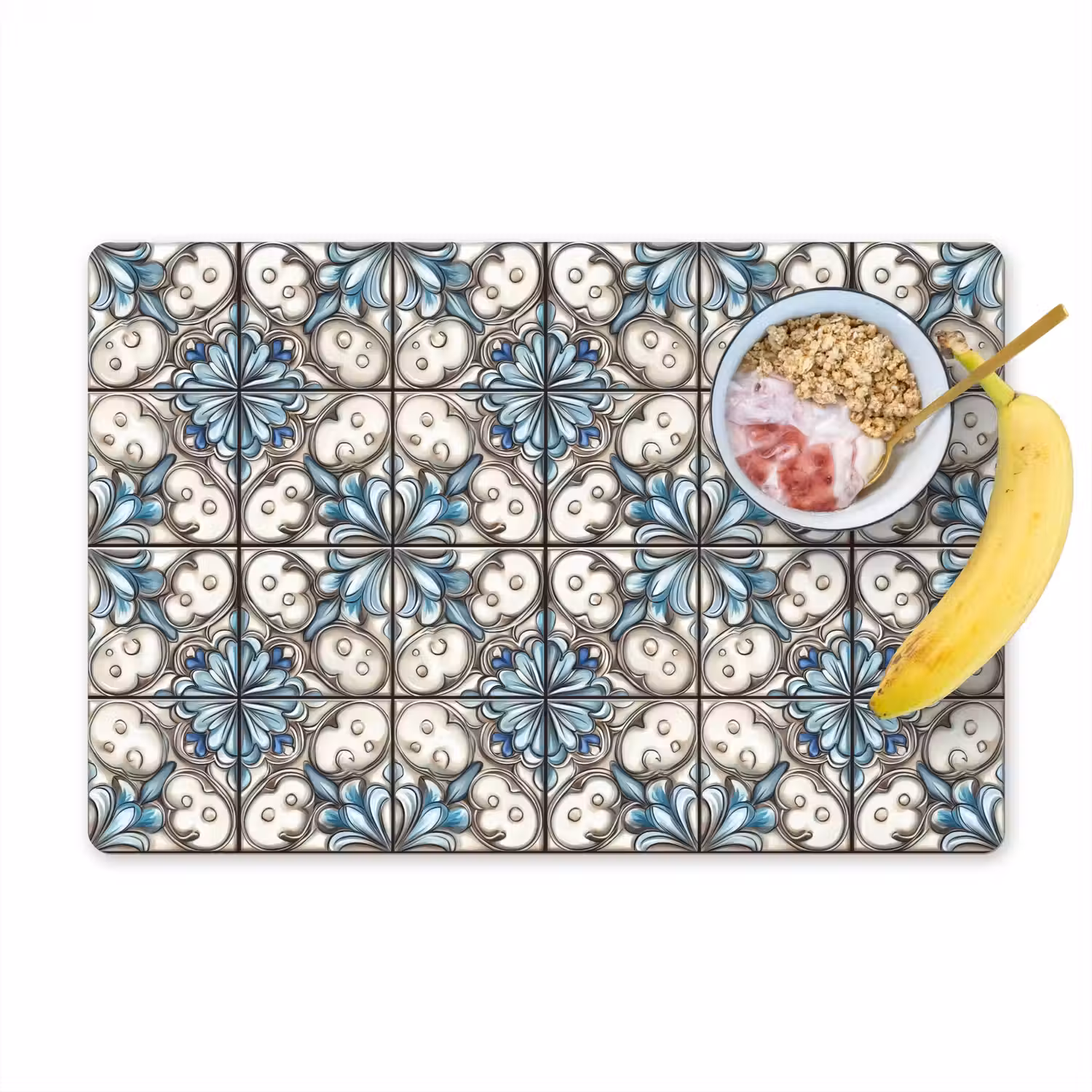 Barok - Tegel - Kleurrijk Placemat vinyl groot 368 -zzzproduct_Kitchenyeah-website