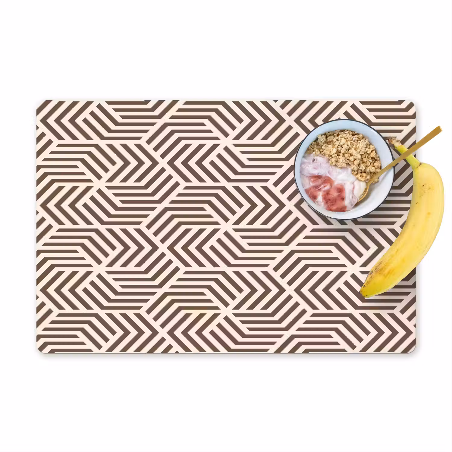 Beige - Bruin - Patroon - Strepen Placemat vinyl groot 368 -zzzproduct_Kitchenyeah-website