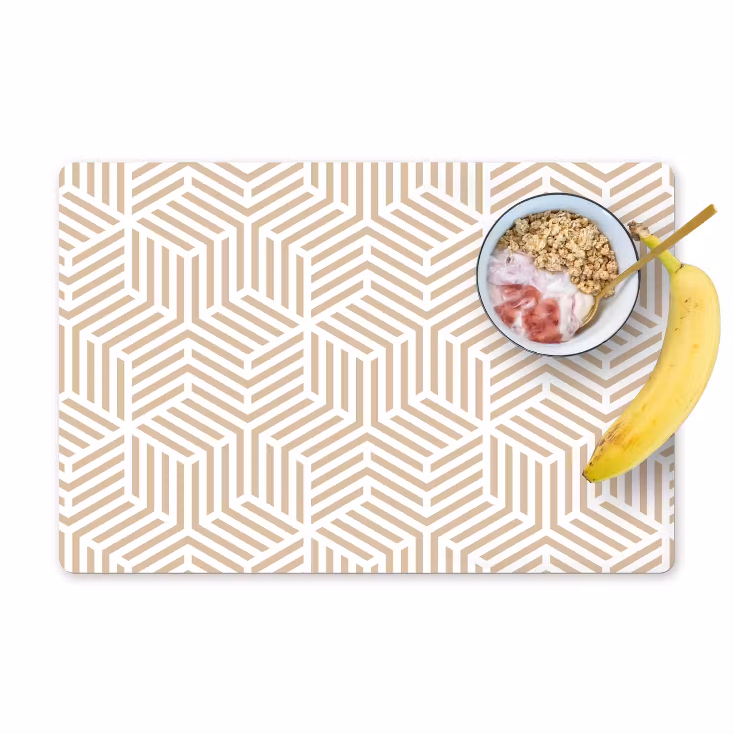 Beige - Geometrie - Patronen - Abstract Placemat vinyl groot 368 -zzzproduct_Kitchenyeah-website