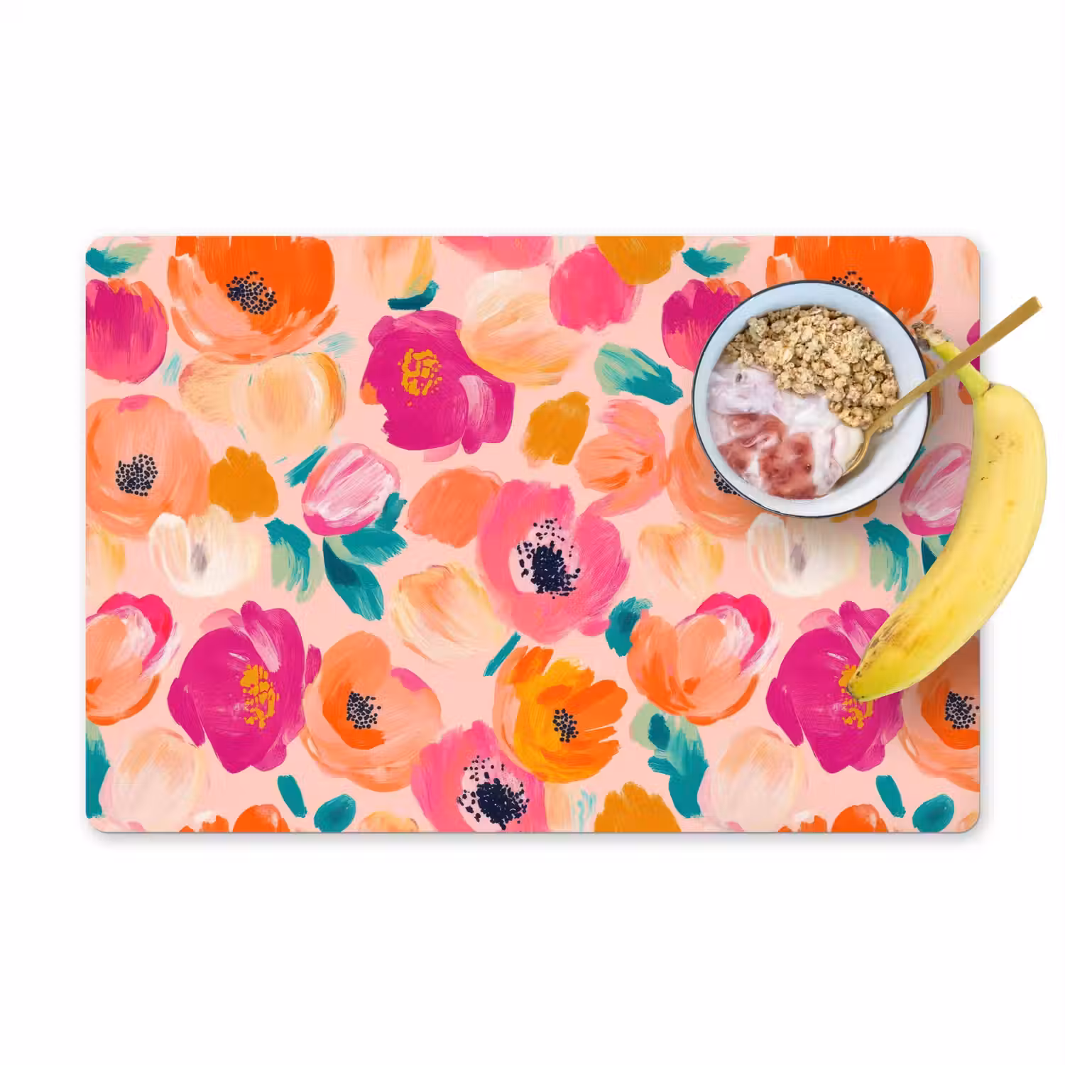 Bloesems - Vrolijk - Kleurrijk Placemat vinyl groot 368 -zzzproduct_Kitchenyeah-website