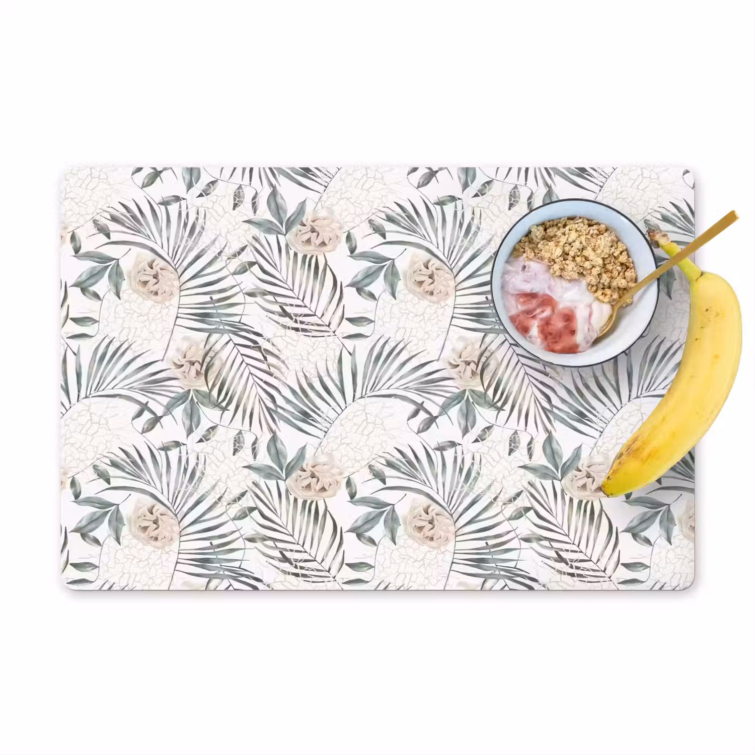 Boho - Jungle - Bloemen - Bladeren Placemat vinyl groot -zzzproduct_Kitchenyeah-website