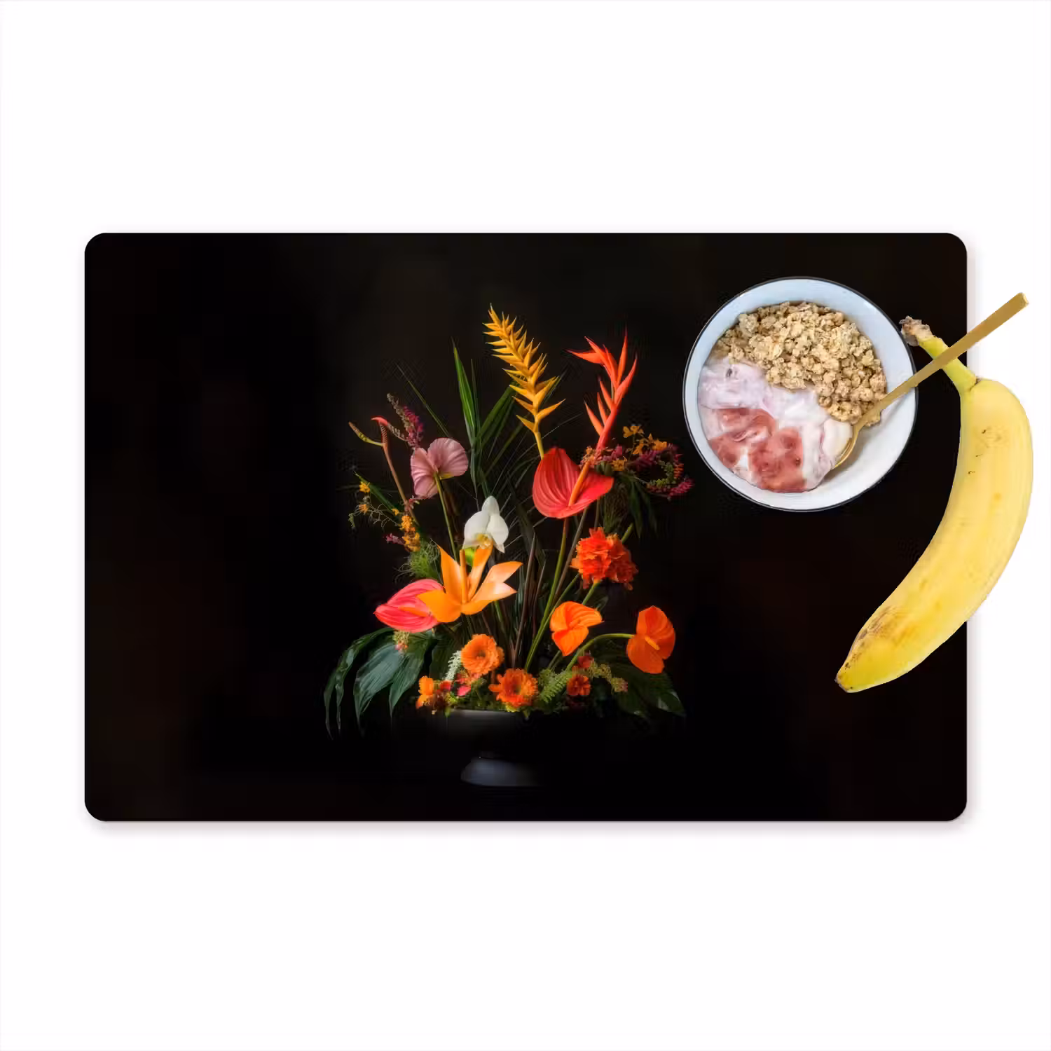 Schaal - Boeket - Bloemen Placemat vinyl groot -zzzproduct_Kitchenyeah-website