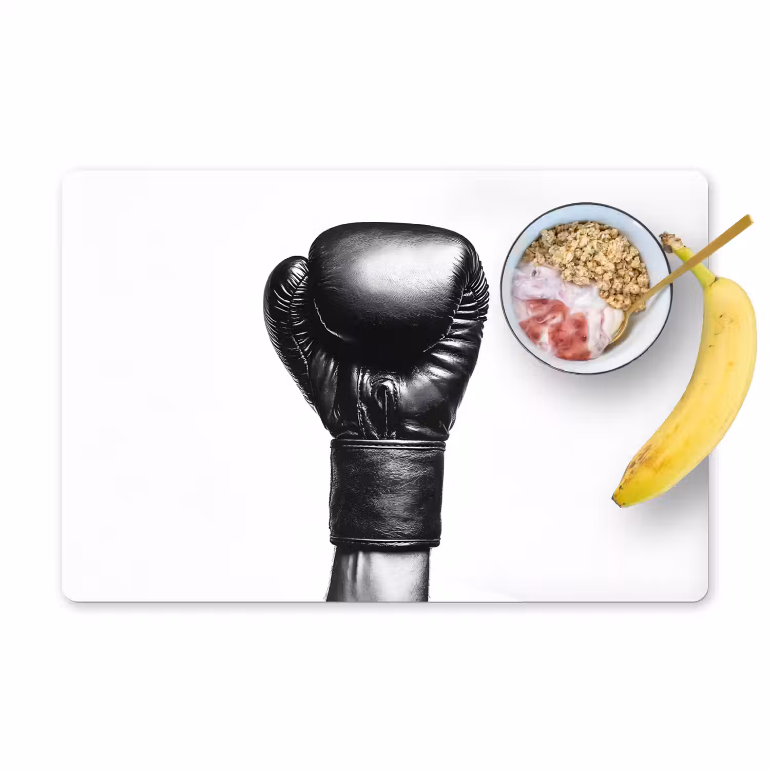 Bokshandschoen - Zwart - Hand Placemat vinyl groot -zzzproduct_Kitchenyeah-website