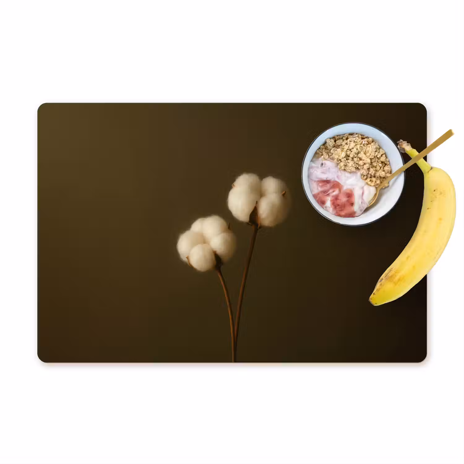 Takken - Katoen - Wit - Bollen Placemat vinyl groot -zzzproduct_Kitchenyeah-website