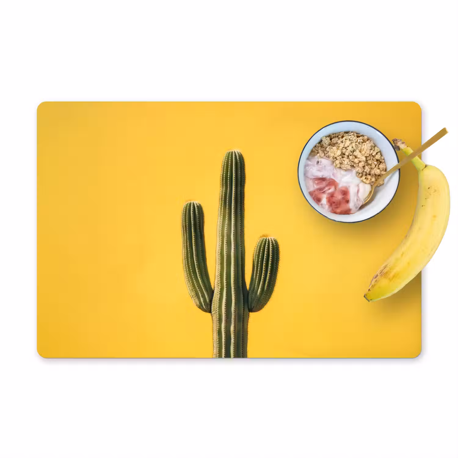 Cactus - Groen - Minimalistisch Placemat vinyl groot -zzzproduct_Kitchenyeah-website