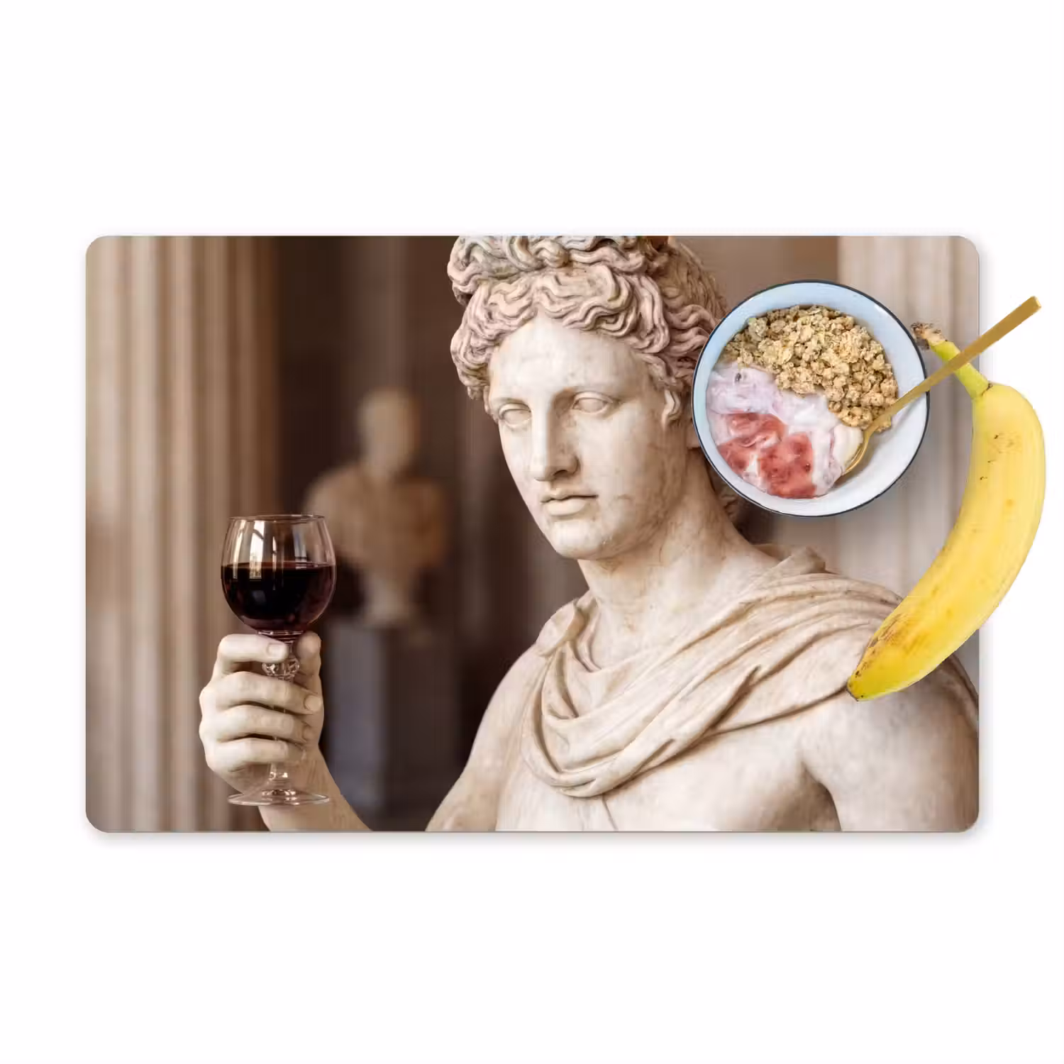Klassiek - Marmer - Wijn Placemat vinyl groot -zzzproduct_Kitchenyeah-website