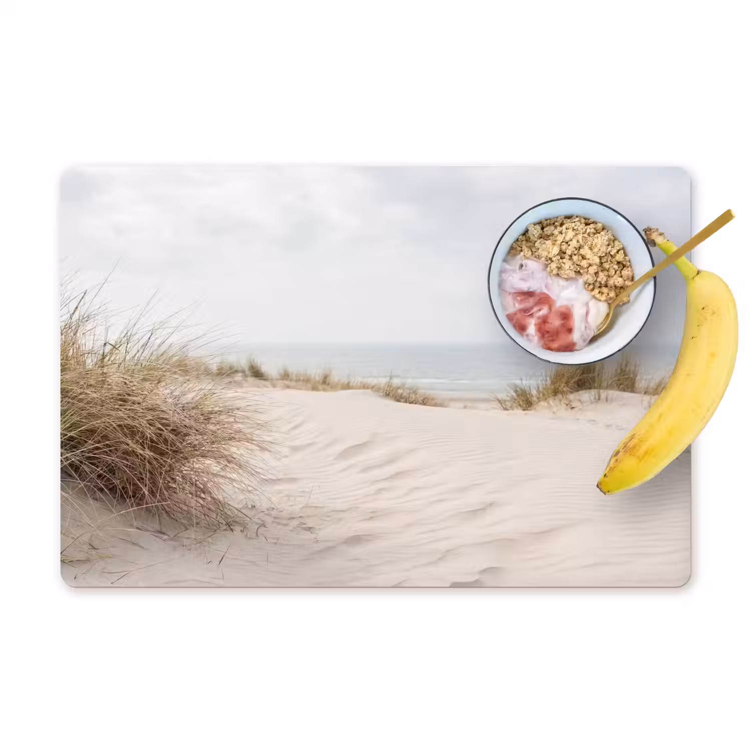 Wolken - Duinlandschap - Zand Placemat vinyl groot -zzzproduct_Kitchenyeah-website