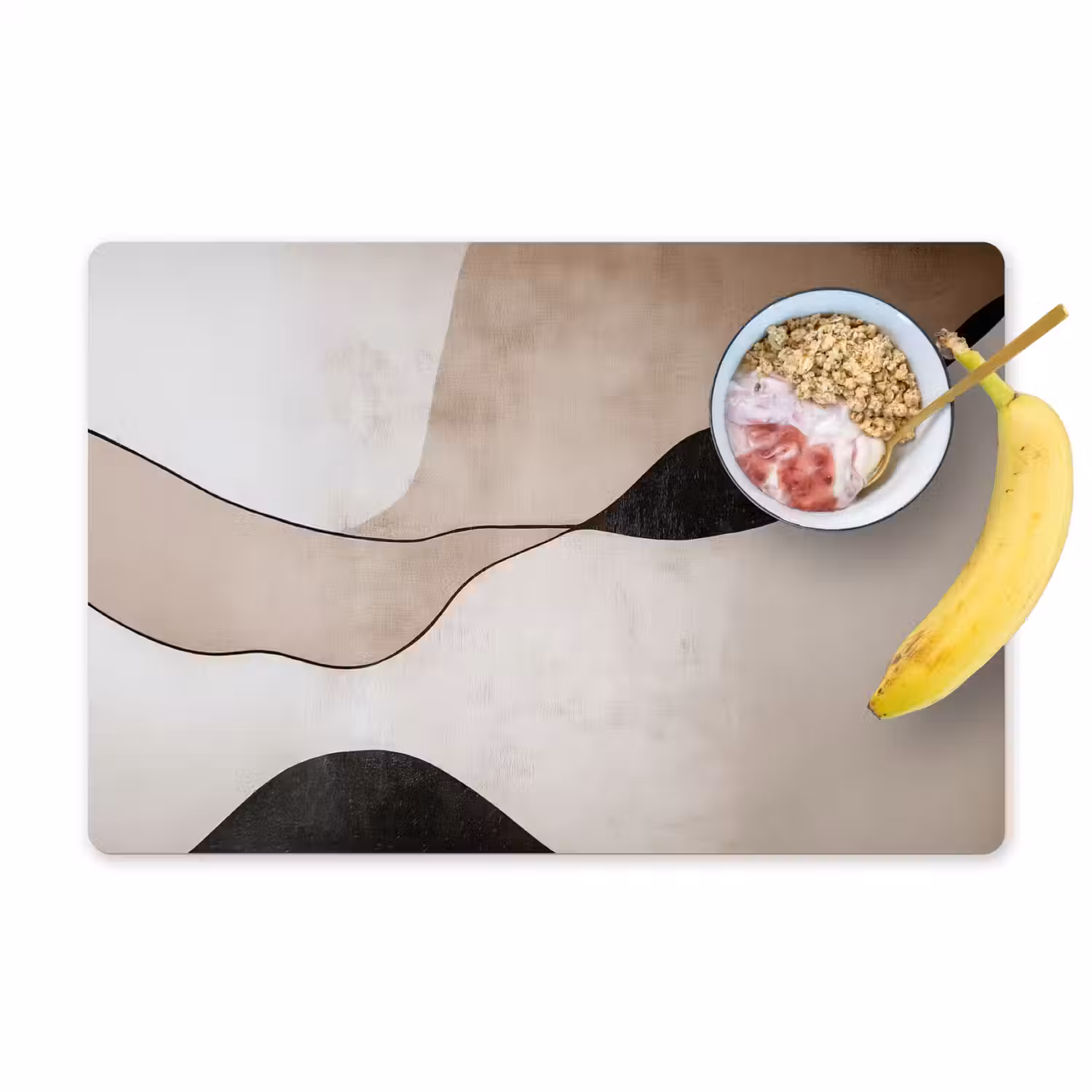 Contourlijnen - Abstracte landschap Placemat vinyl groot -zzzproduct_Kitchenyeah-website