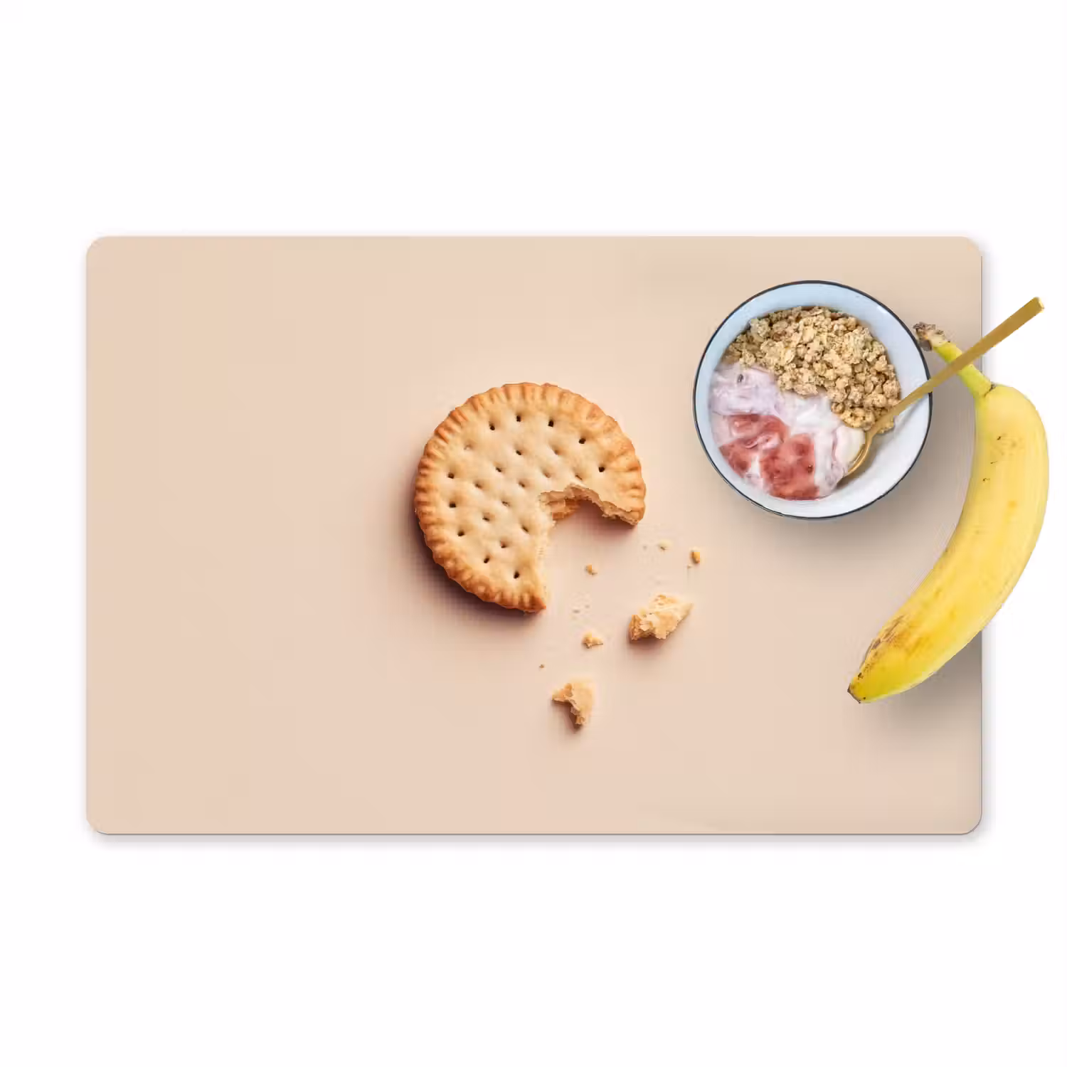 Koekje - Kruimels - beige Placemat vinyl groot -zzzproduct_Kitchenyeah-website
