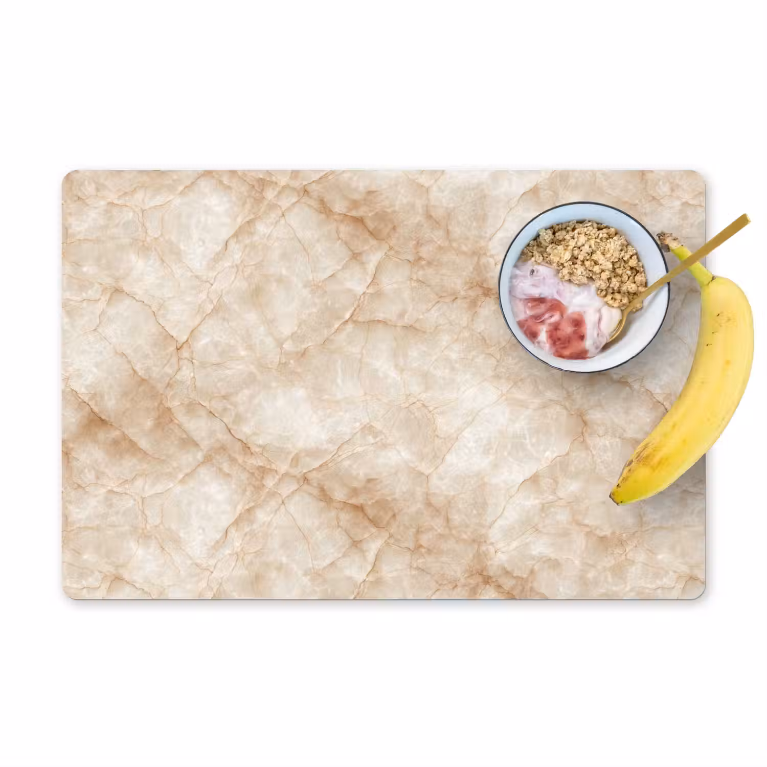 Kristalstructuur - Bruin - Marmer Placemat vinyl groot 368 -zzzproduct_Kitchenyeah-website