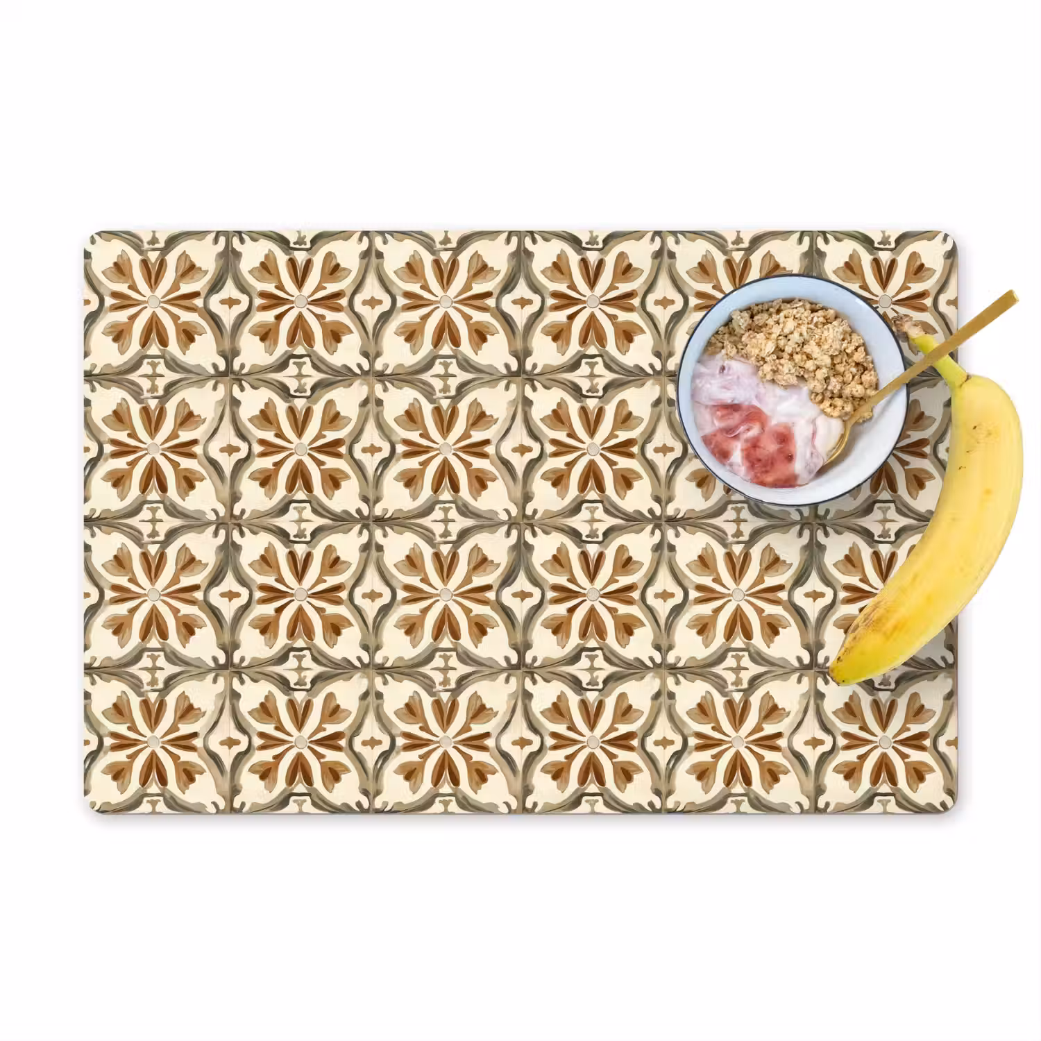 Siertegel - Patroon - Bruin Placemat vinyl groot 368 -zzzproduct_Kitchenyeah-website