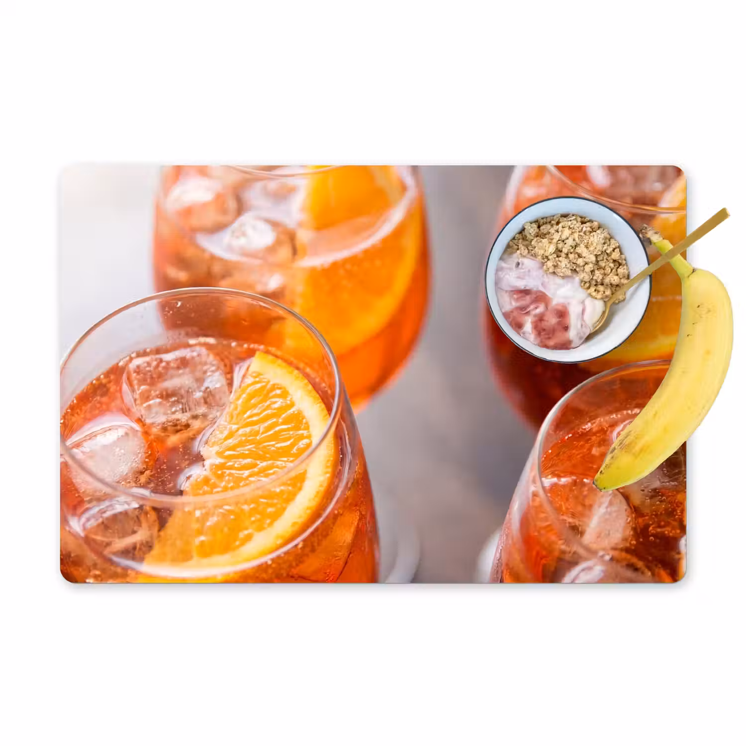 Drank - Sinaasappel - IJs - Zomer - Oranje Placemat vinyl groot -zzzproduct_Kitchenyeah-website
