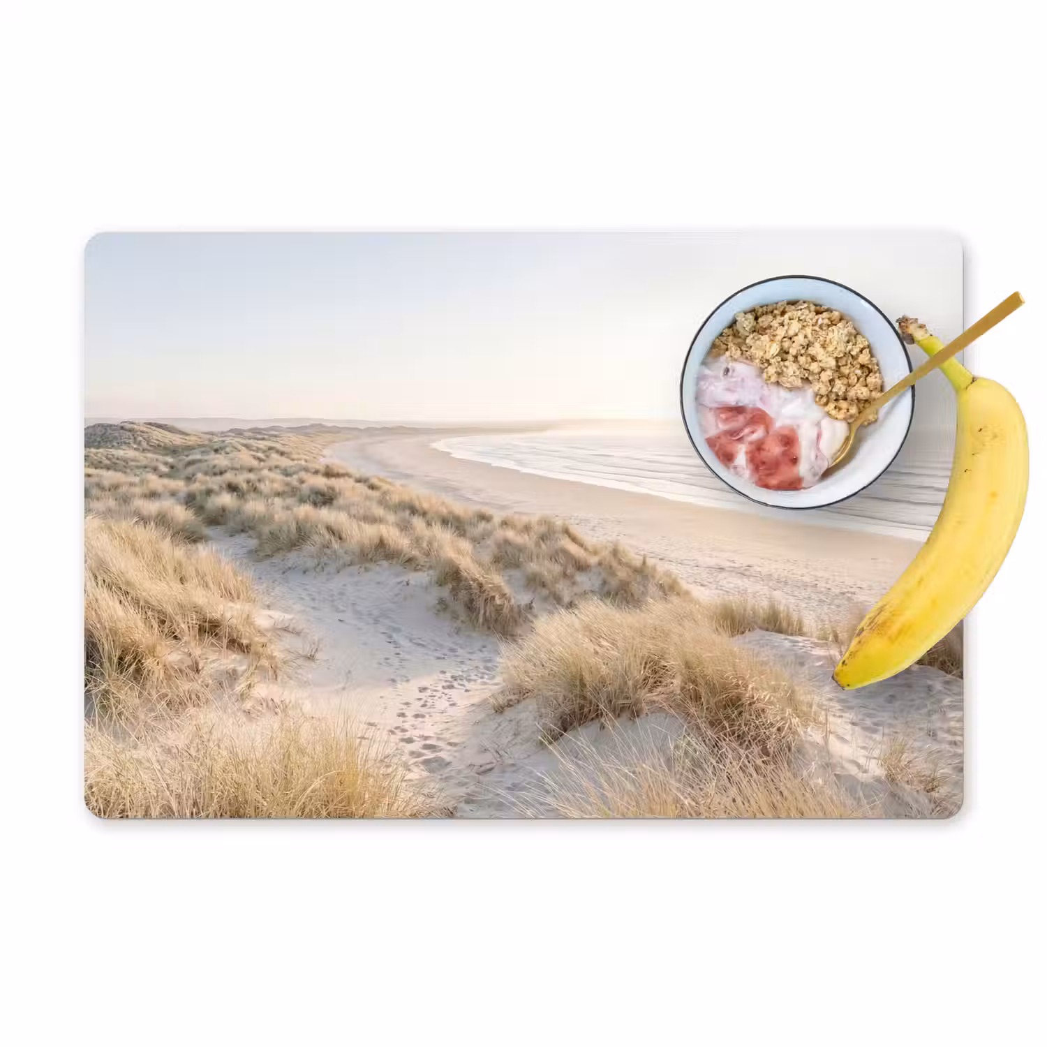 Duinen - Strand - Beige Placemat vinyl groot -zzzproduct_Kitchenyeah-website