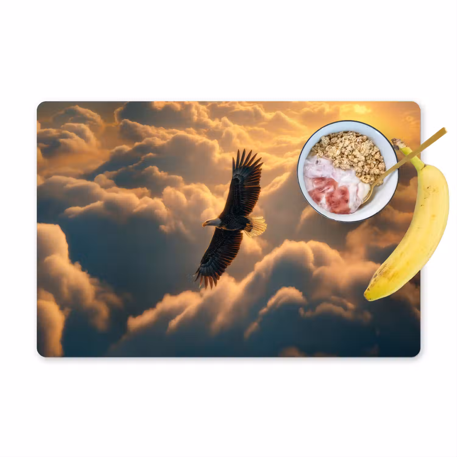 Adelaar - Wolken - Zon Placemat vinyl groot -zzzproduct_Kitchenyeah-website