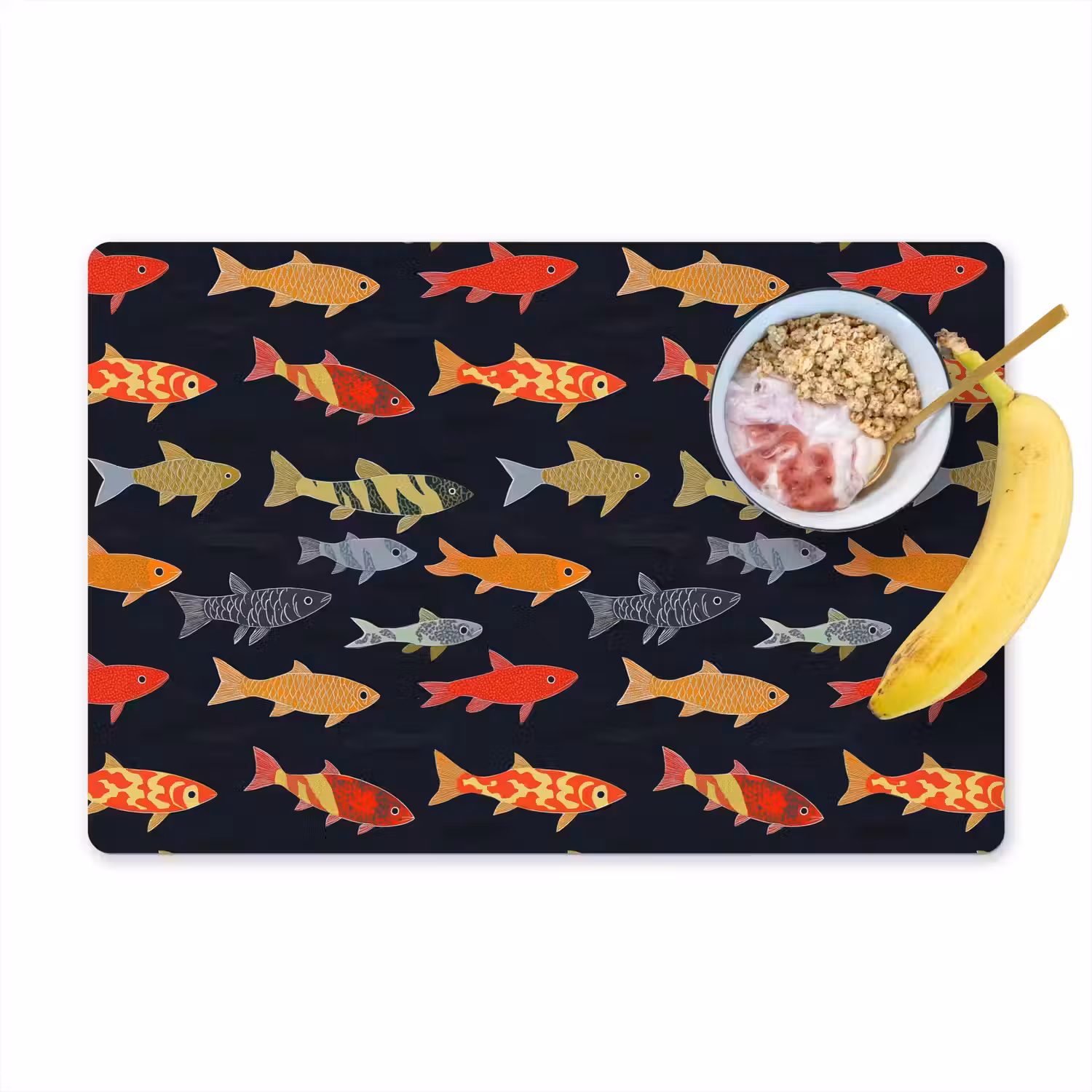 Vissen - Patroon - Kleurrijk Placemat vinyl groot 368 -zzzproduct_Kitchenyeah-website