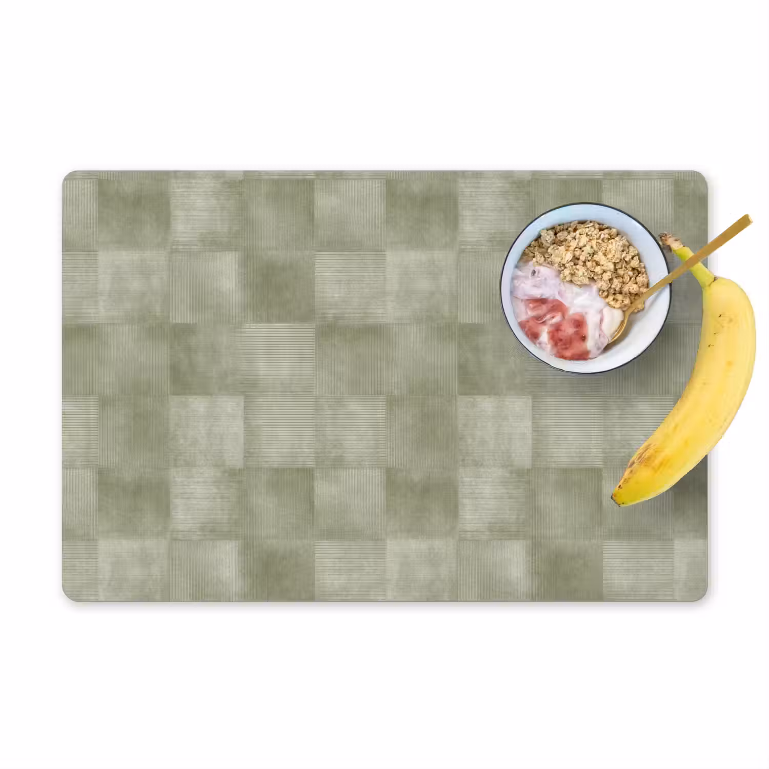 Vlakken - Rustiek - Groen Placemat vinyl groot 368 -zzzproduct_Kitchenyeah-website