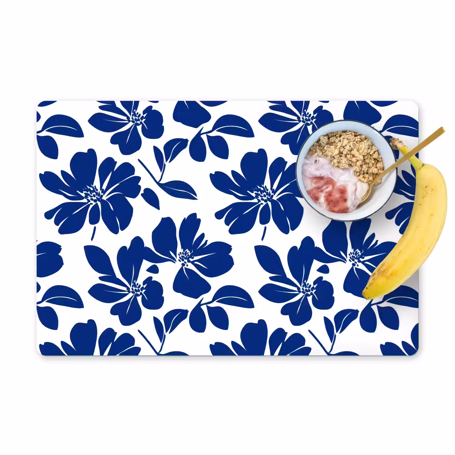 Floraal - Modern - Blauw Placemat vinyl groot 368 -zzzproduct_Kitchenyeah-website