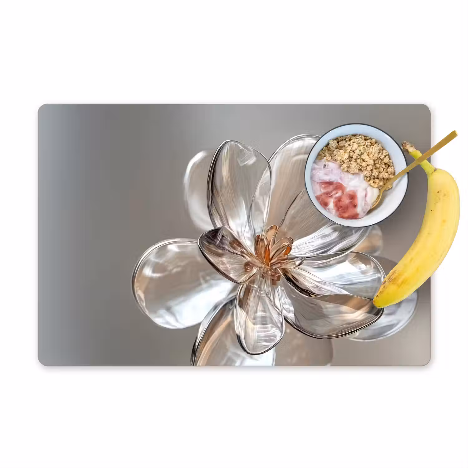 Bloem - Glazen - Doorzichtig Placemat vinyl groot -zzzproduct_Kitchenyeah-website