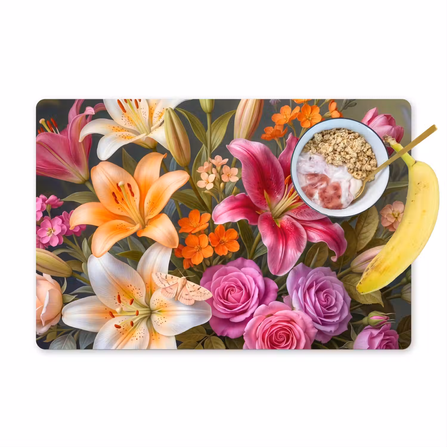 Bloemen - Boeket - Natuur - Kleurrijk - Modern Placemat vinyl groot -zzzproduct_Kitchenyeah-website