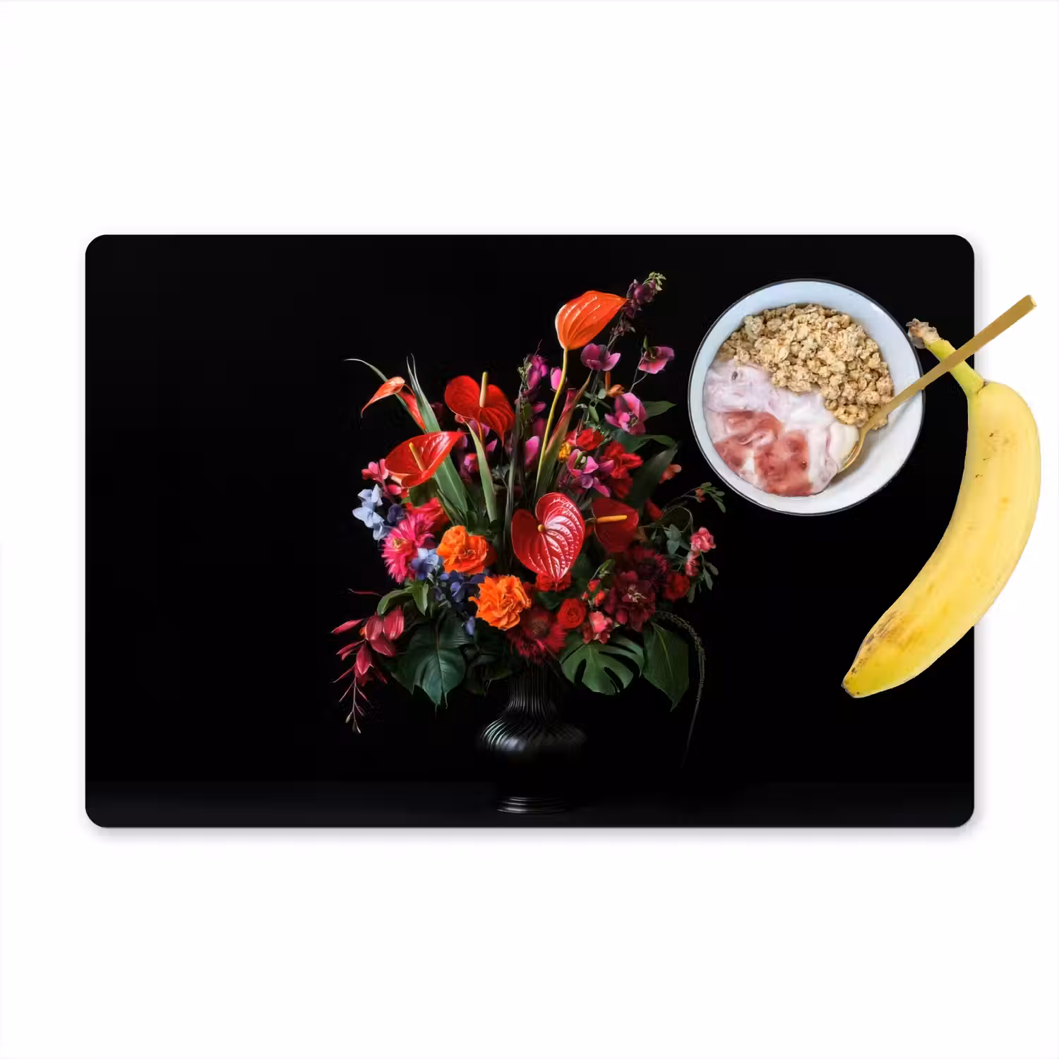 Bloemen - Boeket - Sierlijk Placemat vinyl groot -zzzproduct_Kitchenyeah-website