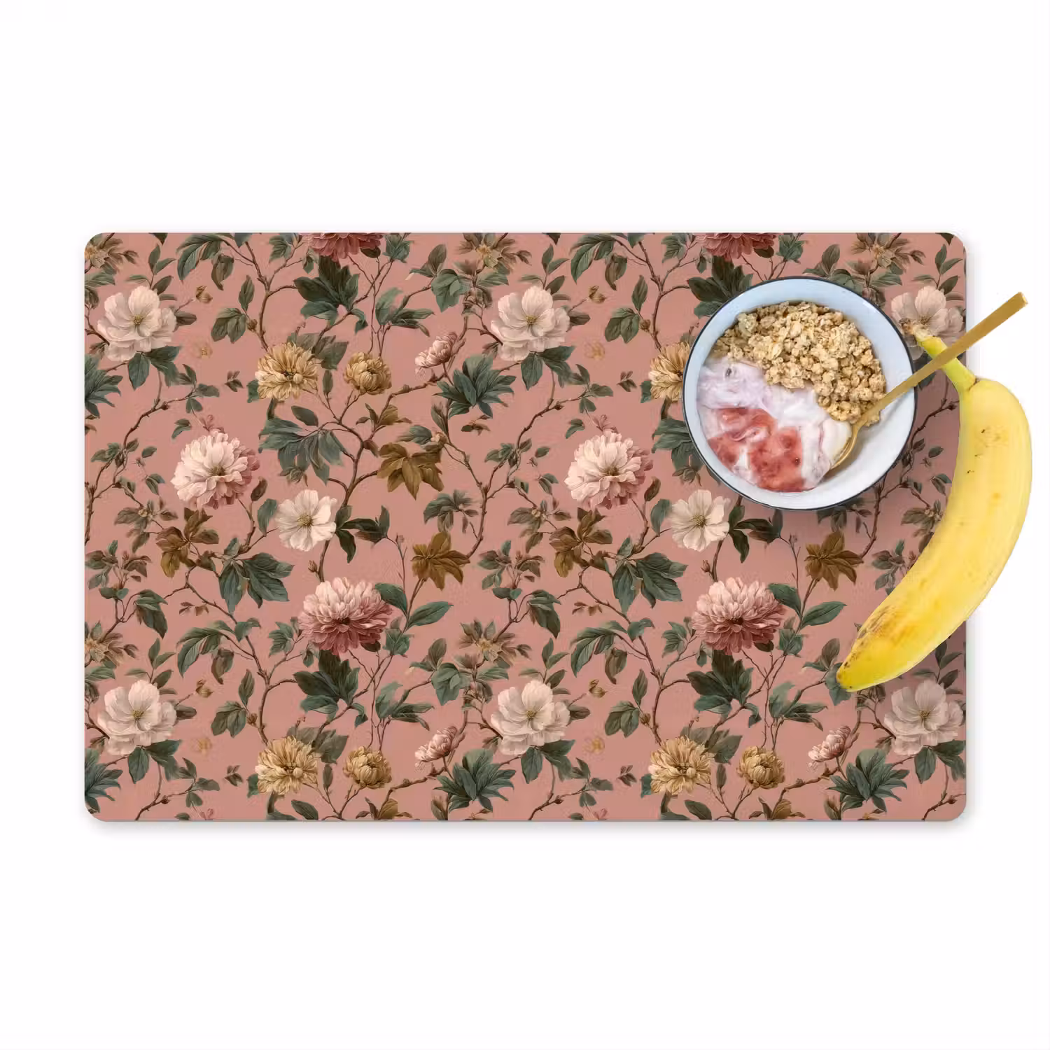 Bloemen - Klassiek - Roze Placemat vinyl groot 368 -zzzproduct_Kitchenyeah-website