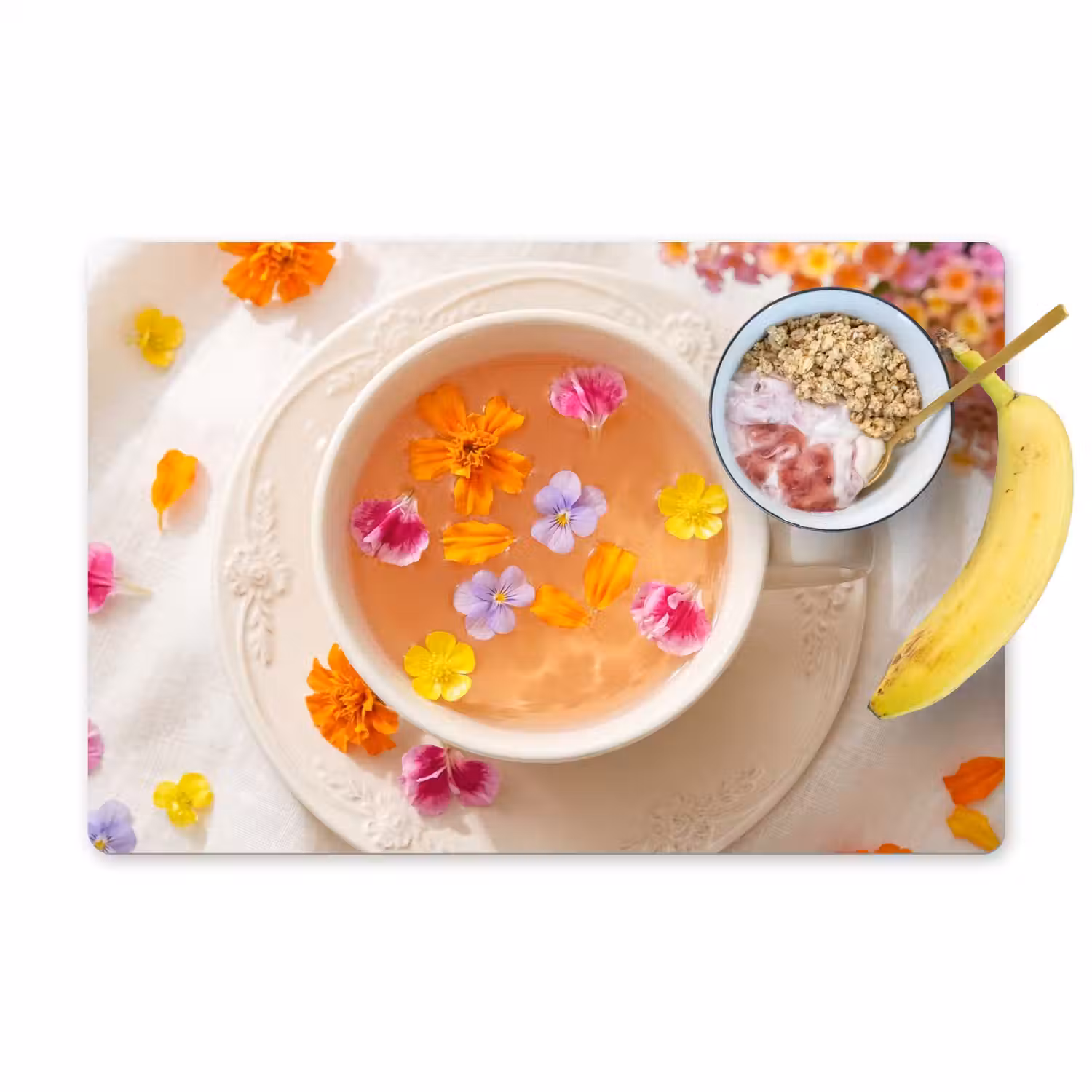 Bloemen - Kop - Natuur - Kleurrijk - Zomer Placemat vinyl groot -zzzproduct_Kitchenyeah-website
