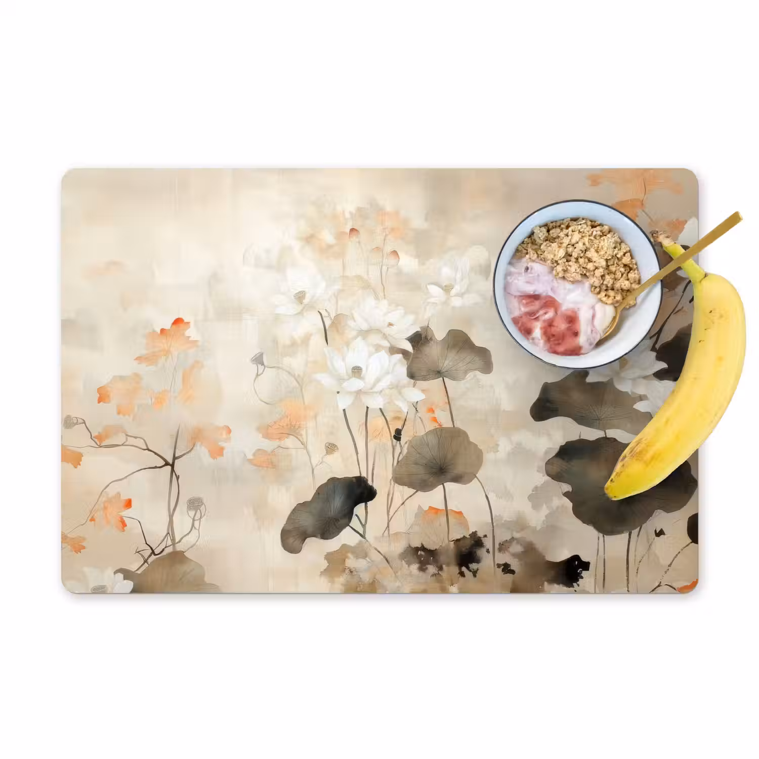 Bloemen - Japandi - Wabi sabi Placemat vinyl groot -zzzproduct_Kitchenyeah-website
