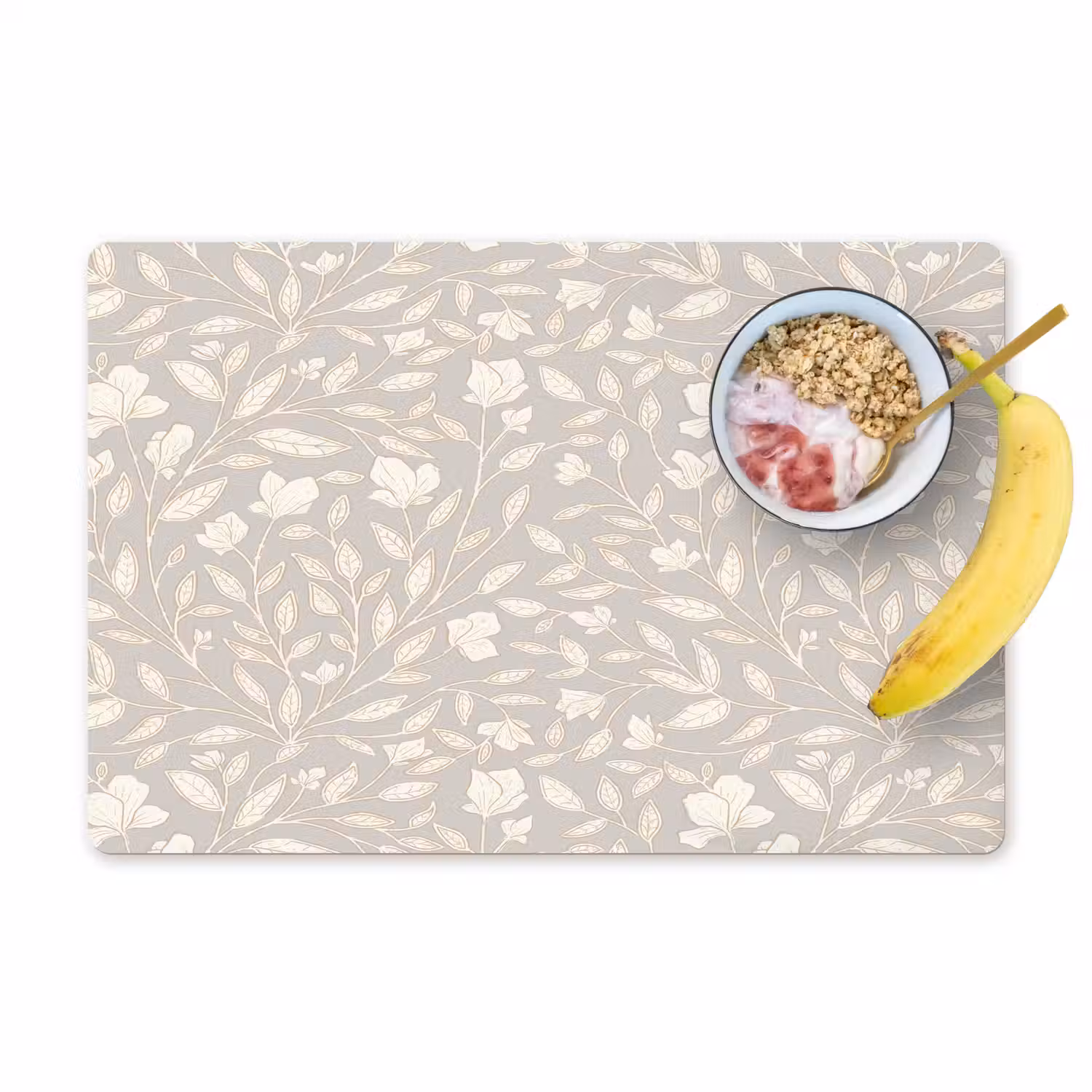 Bloemen - Steel - Blaadjes Placemat vinyl groot 368 -zzzproduct_Kitchenyeah-website