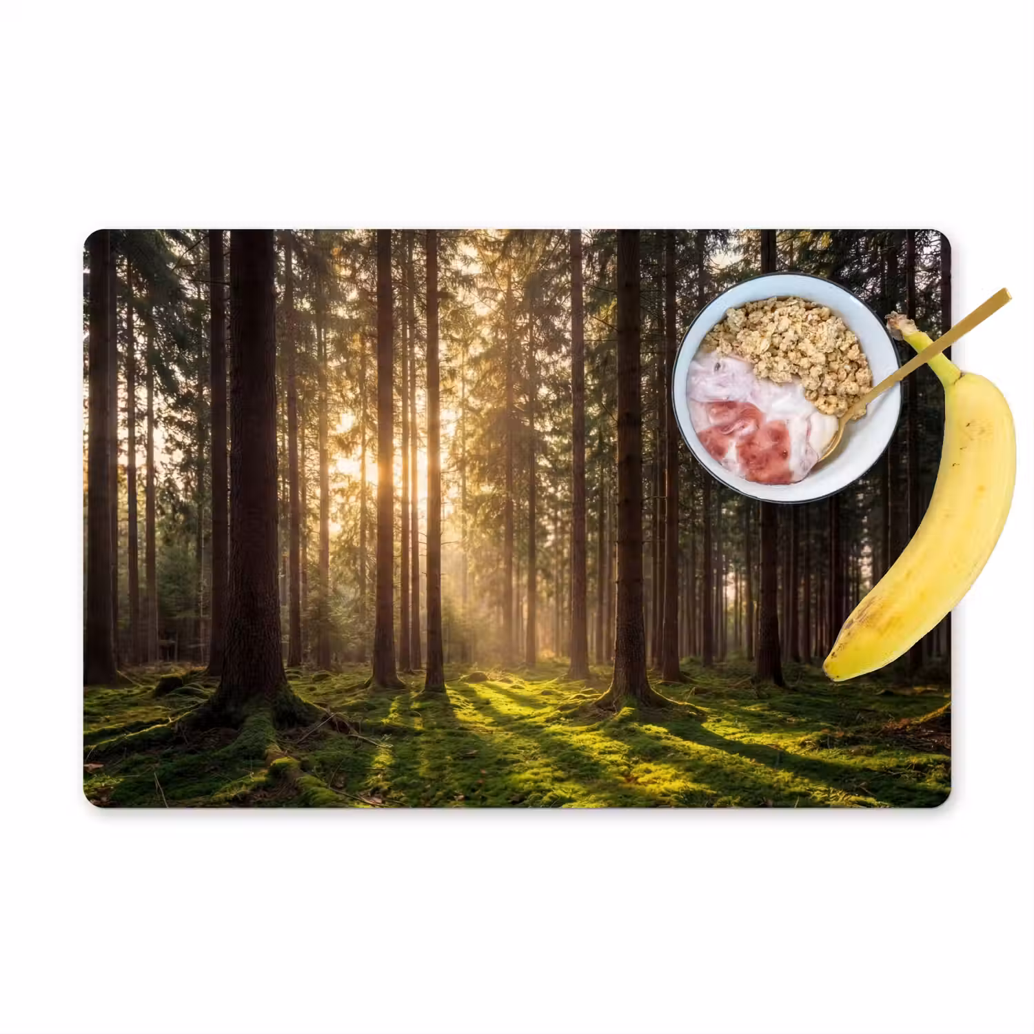 Bos - Gras - Zonlicht Placemat vinyl groot -zzzproduct_Kitchenyeah-website
