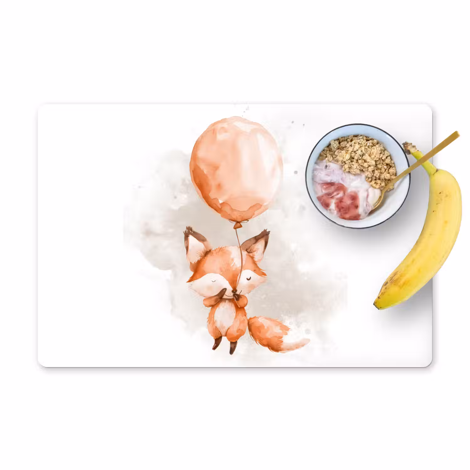 Vos - Pastel kleuren - Dier Placemat vinyl groot -zzzproduct_Kitchenyeah-website