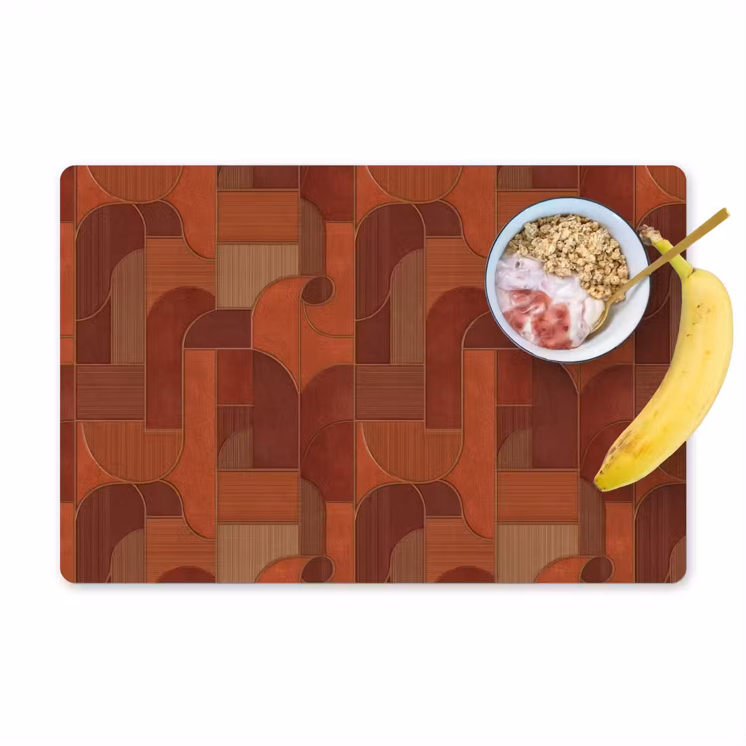 Geometrisch - Abstract - Textuur - Bruin Placemat vinyl groot 368 -zzzproduct_Kitchenyeah-website